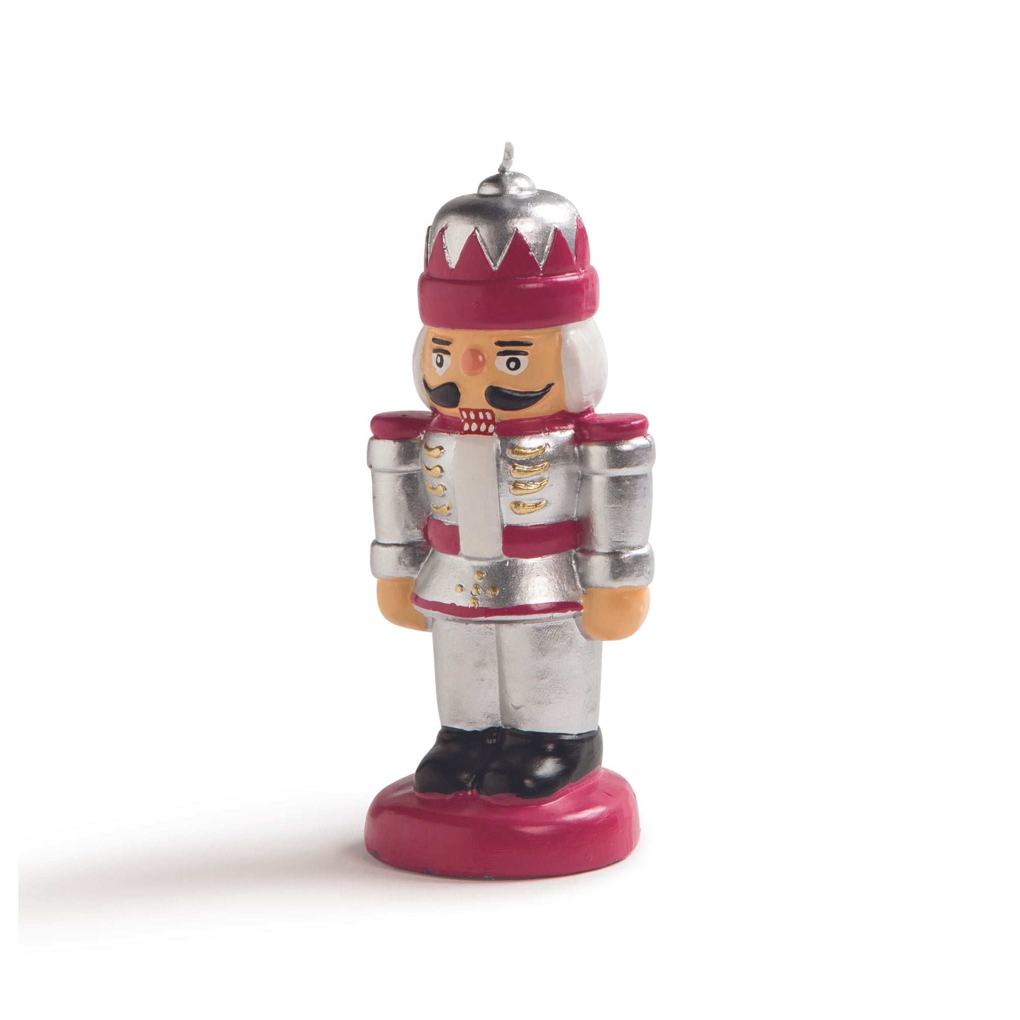 Silver Nutcracker Candle - Set of 2