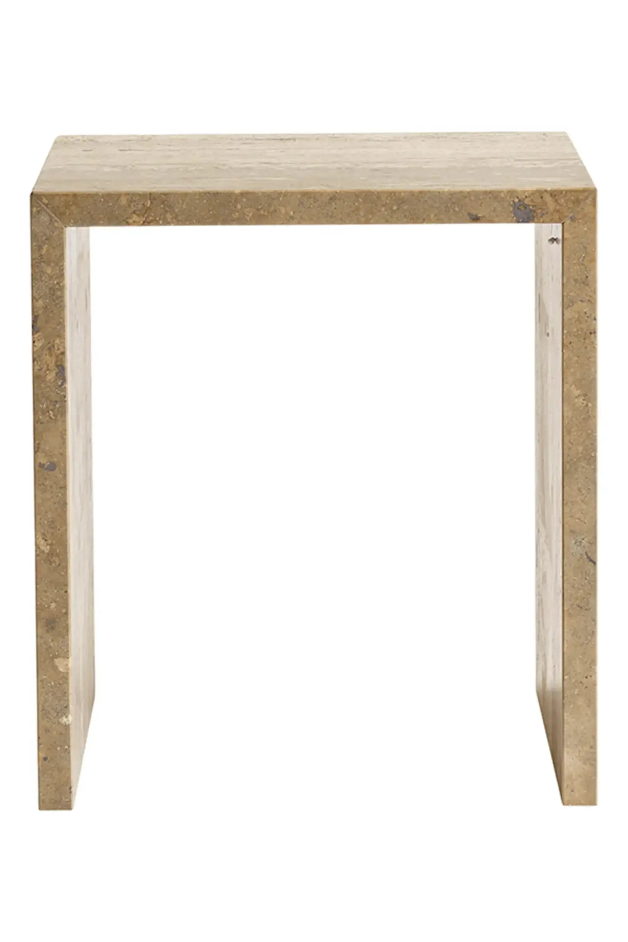 Cube Travertine Table