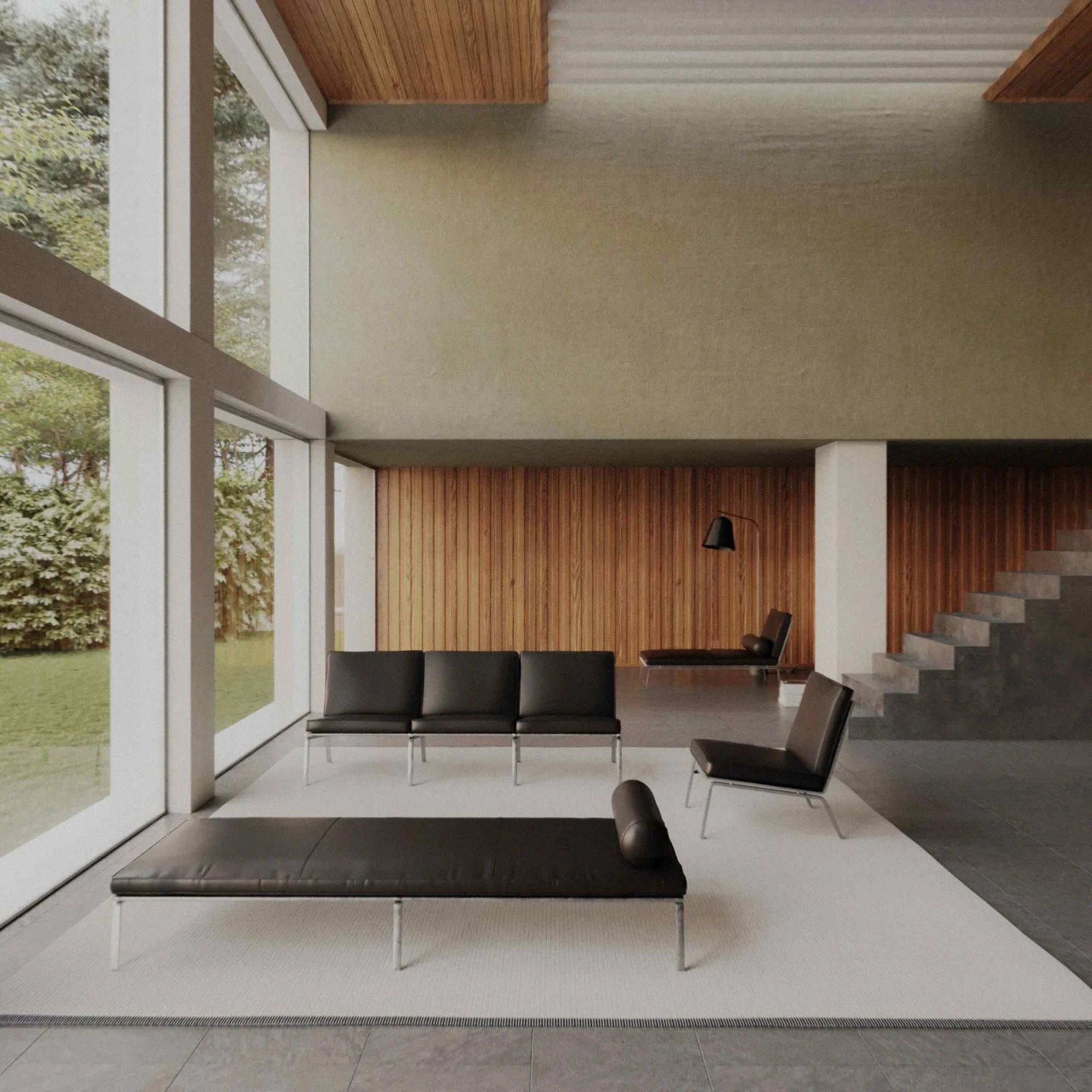 Man 3-Seater Sofa - Leather