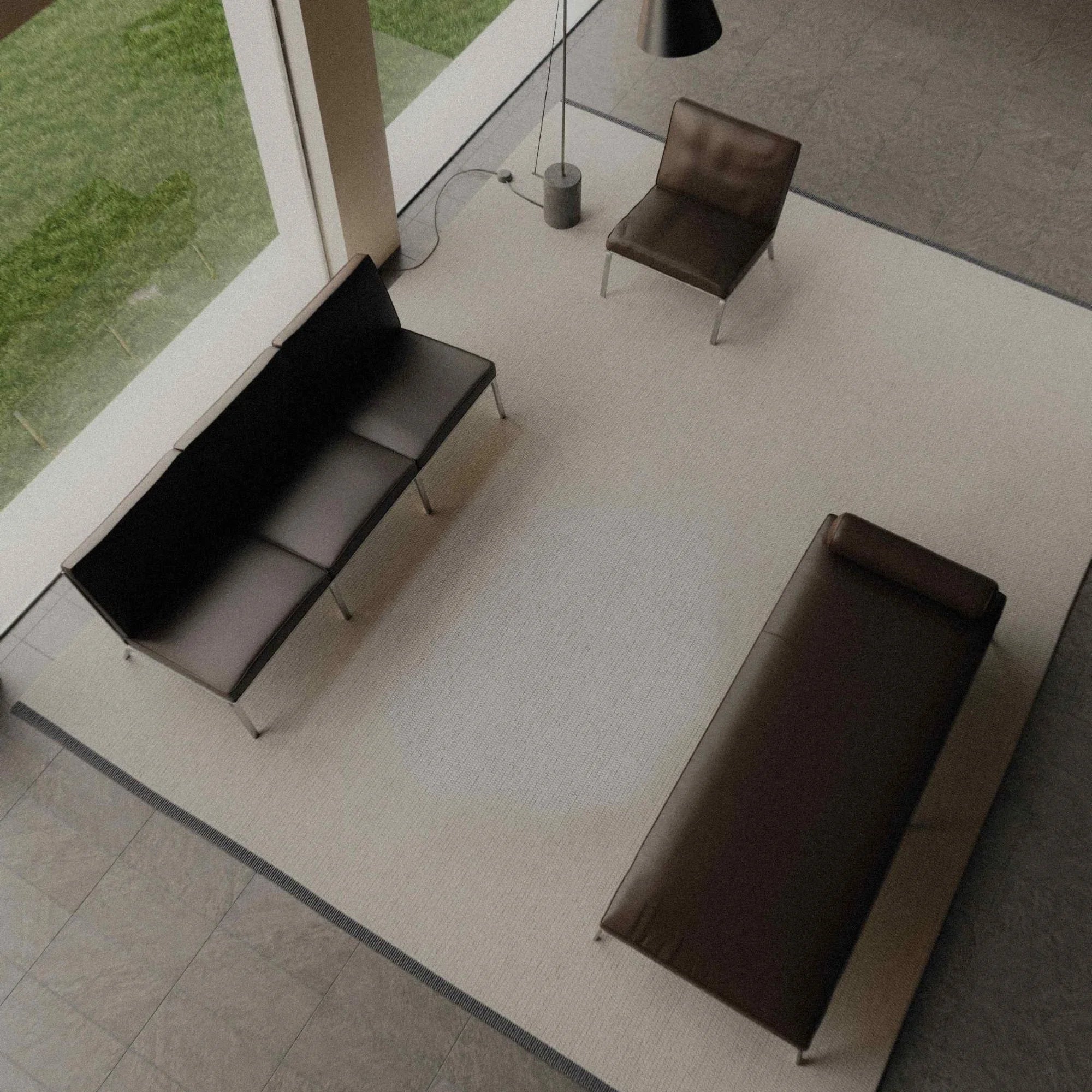Man 3-Seater Sofa - Leather