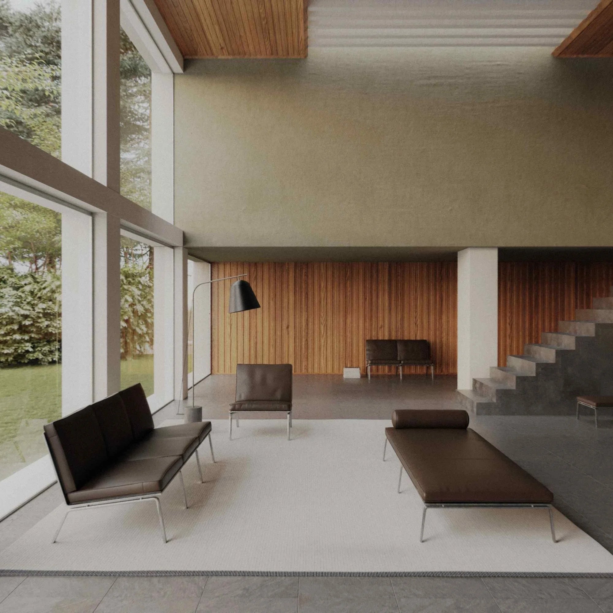 Man 3-Seater Sofa - Leather