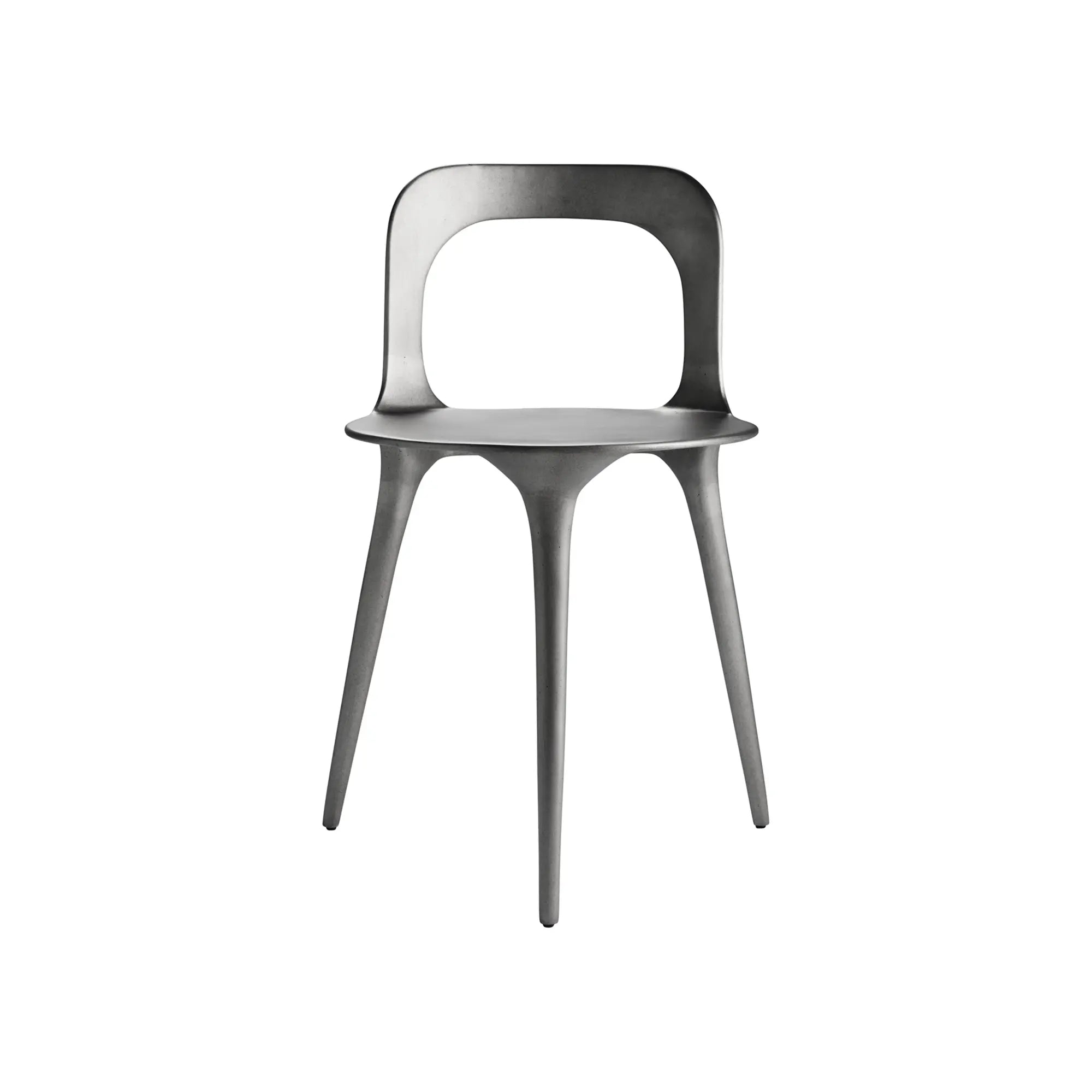 Modern and sustainable Dune Recycled Aluminium Chair in sleek black finish, perfect for outdoor and indoor use