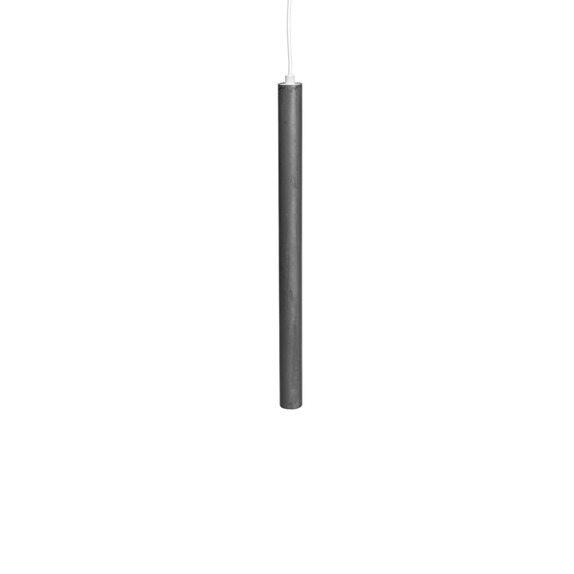 Pipe Pendant Light - Raw Cast Aluminium