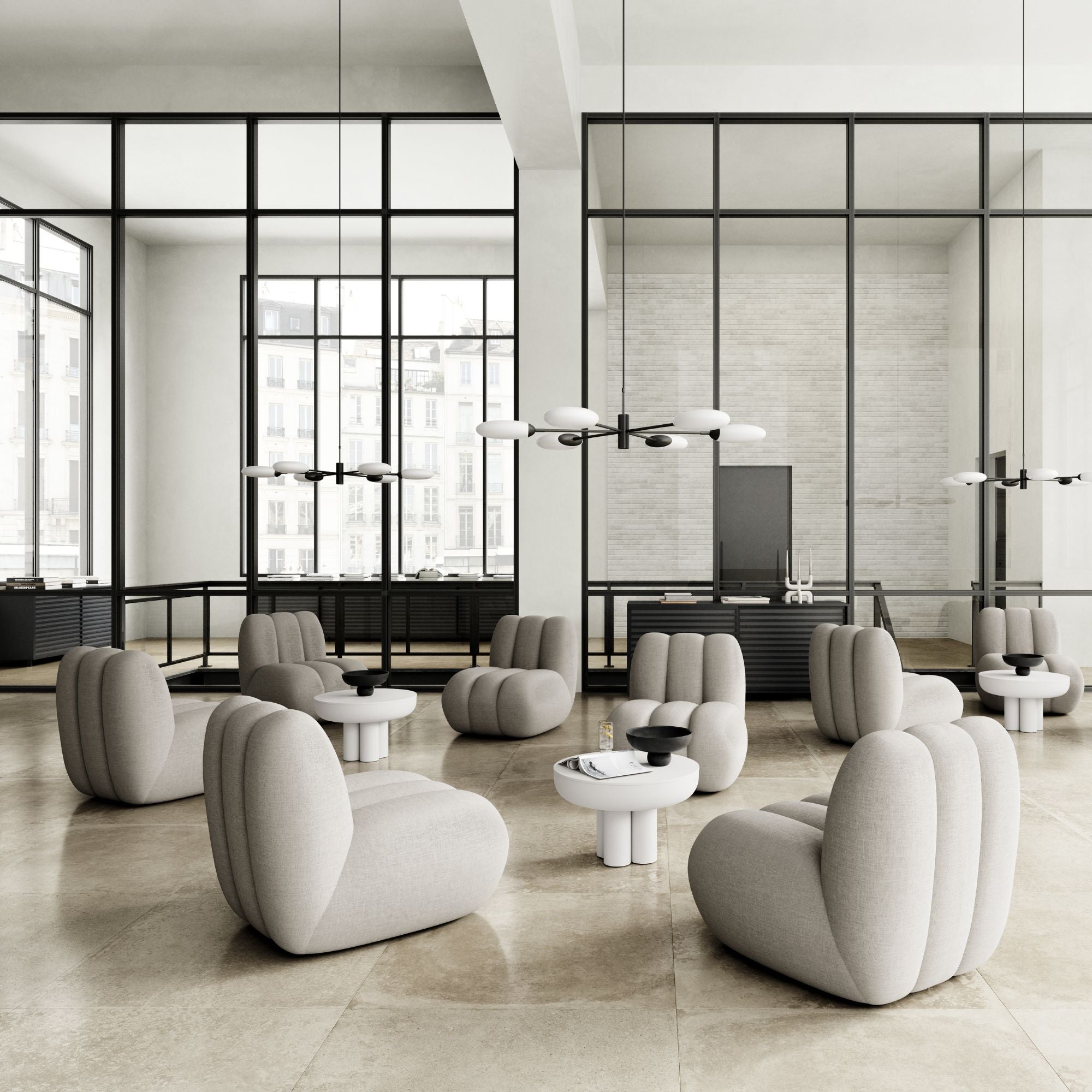 Toe Lounge Chair - Taupe Palazzo Armchair 101 CPH