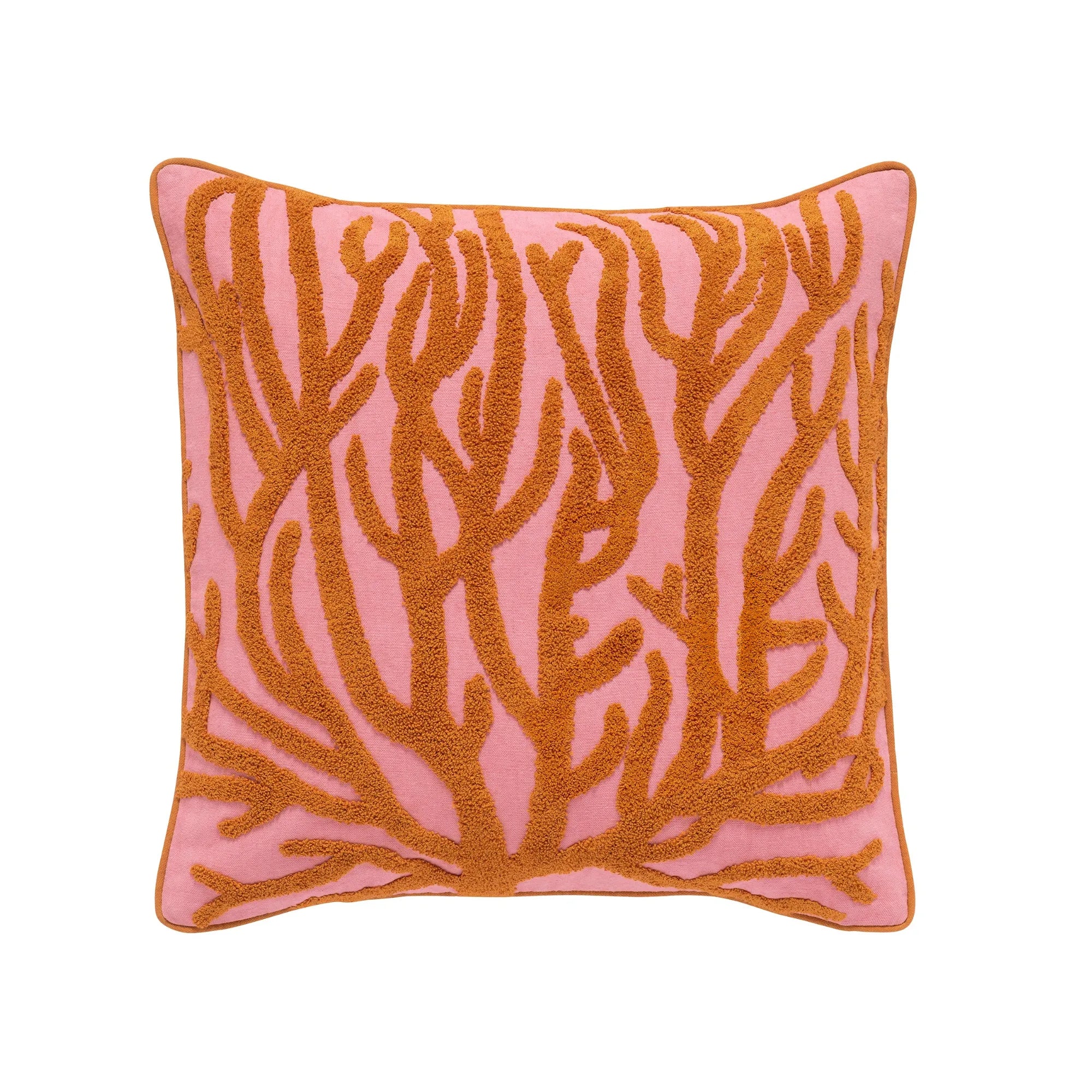 Close up of Lauren Cushion in soft, textured fabric