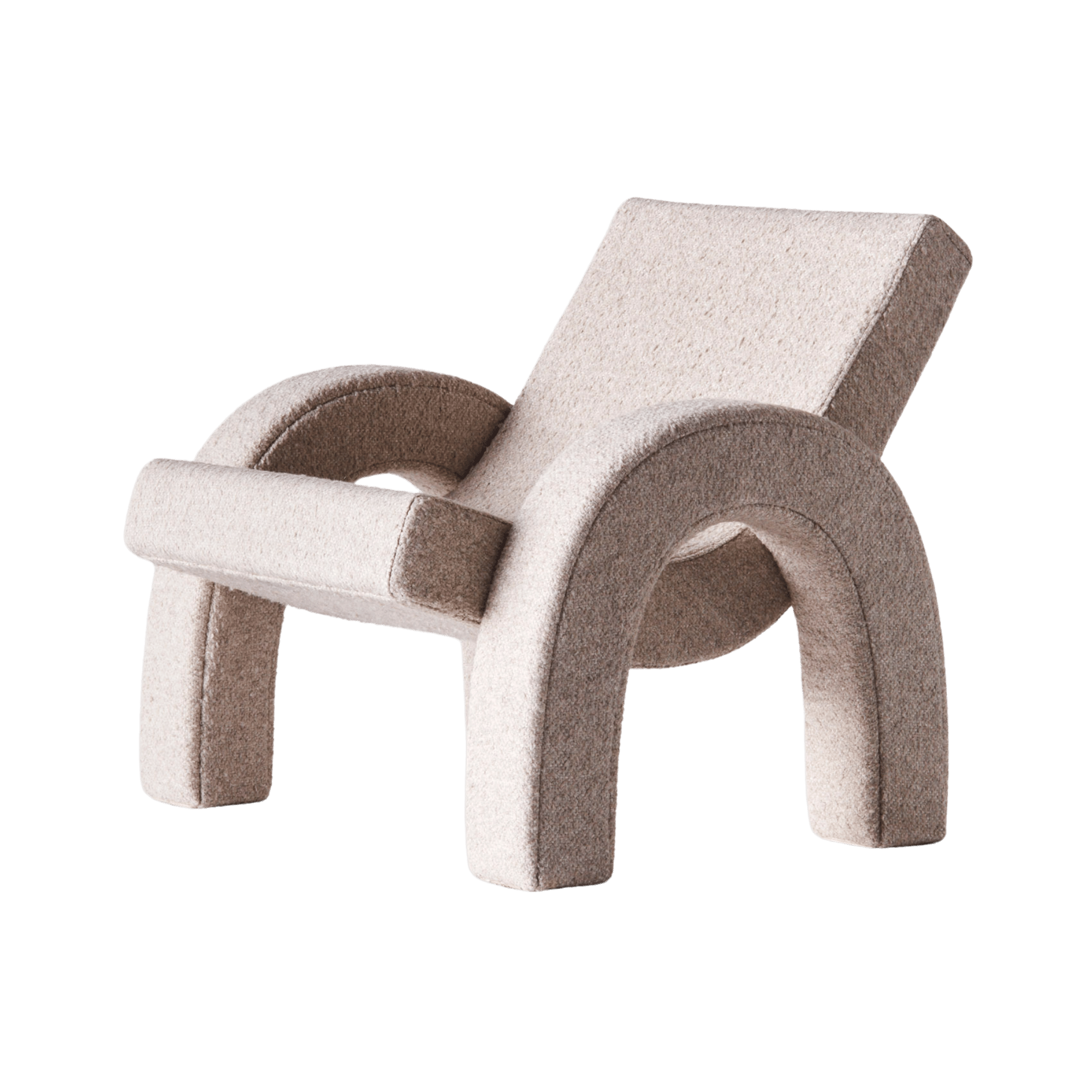 Arco Lounge Chair Boucle Natural