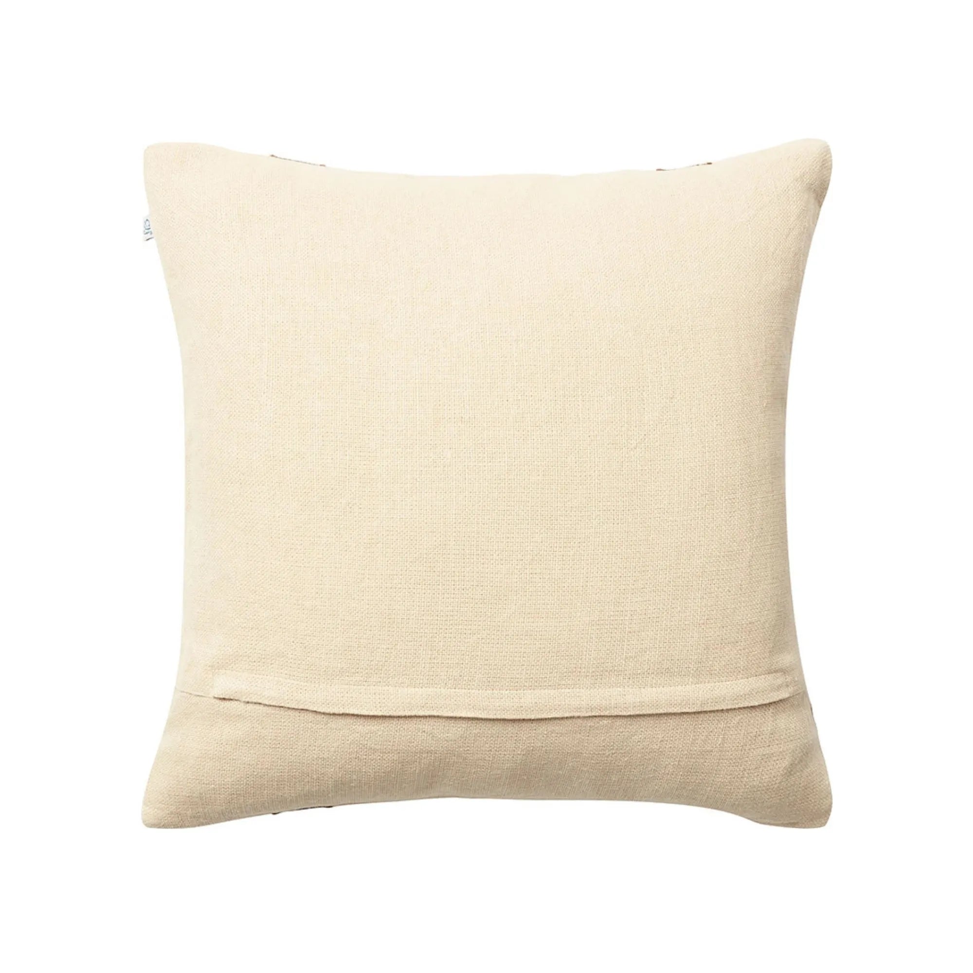 Decorative Kiran Linen Cushion Pillow in calming Cactus Green and Taupe color palette