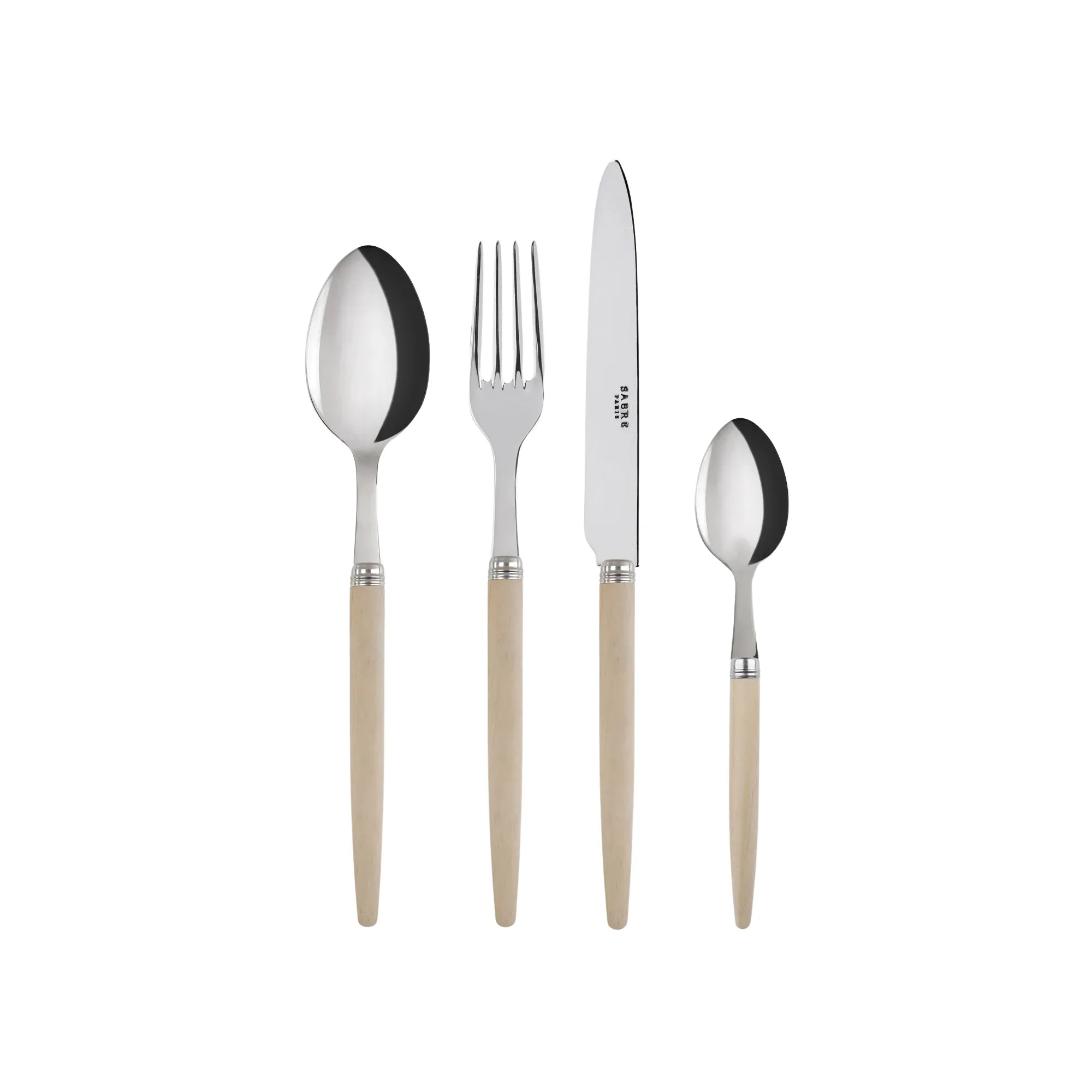 Stainless steel Jonc Cutlery Set with sleek, modern design and ergonomic handles