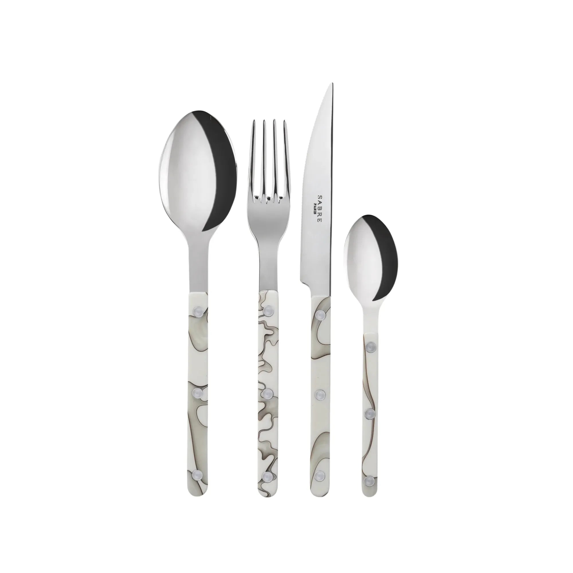 Sleek Bistrot Dune Cutlery Set serving spoon with ergonomic handle and mirror-polished finish