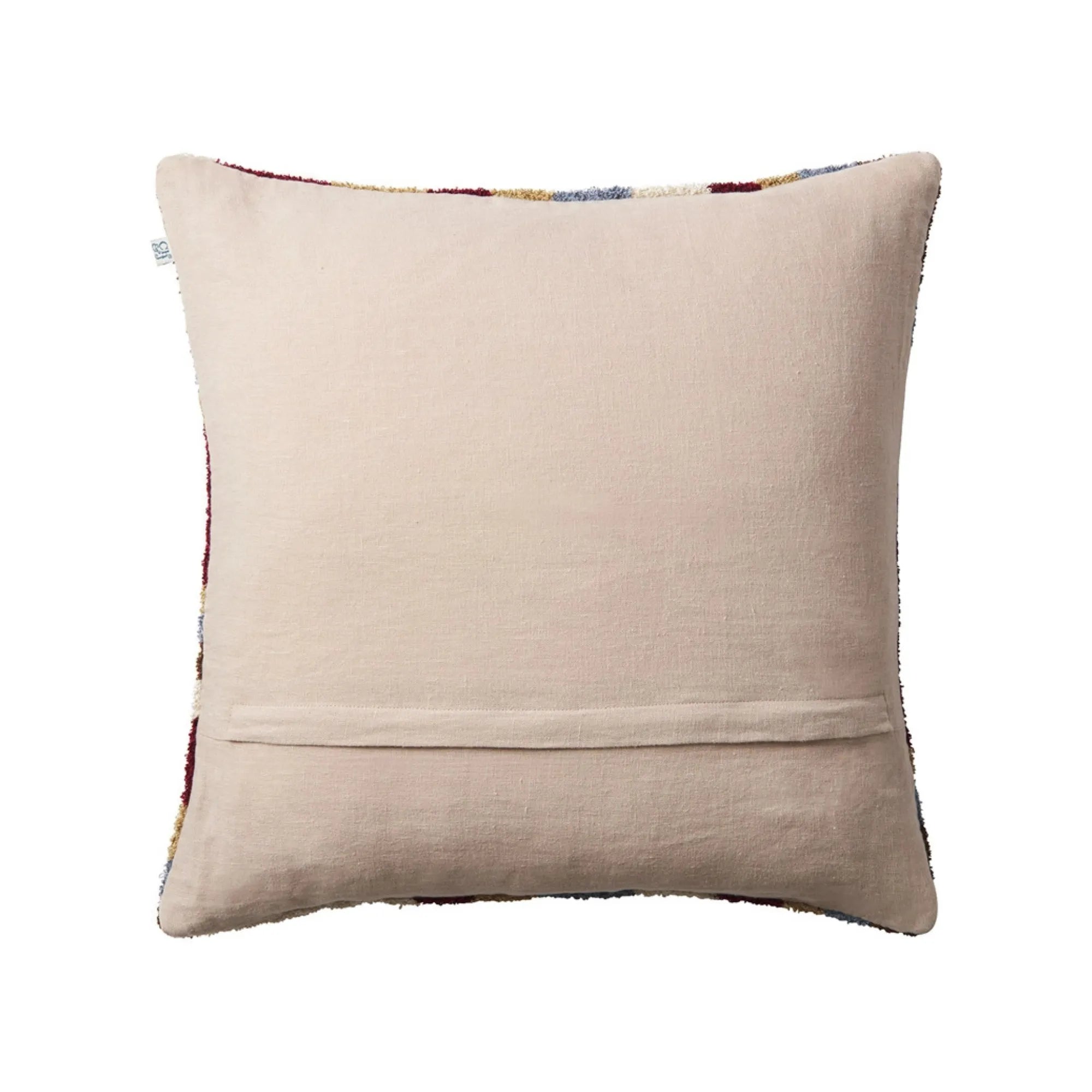 Sagar Boucle Cushion Pillow in Dusty Blue and Ruby, a stylish and comfortable accent for your home decor