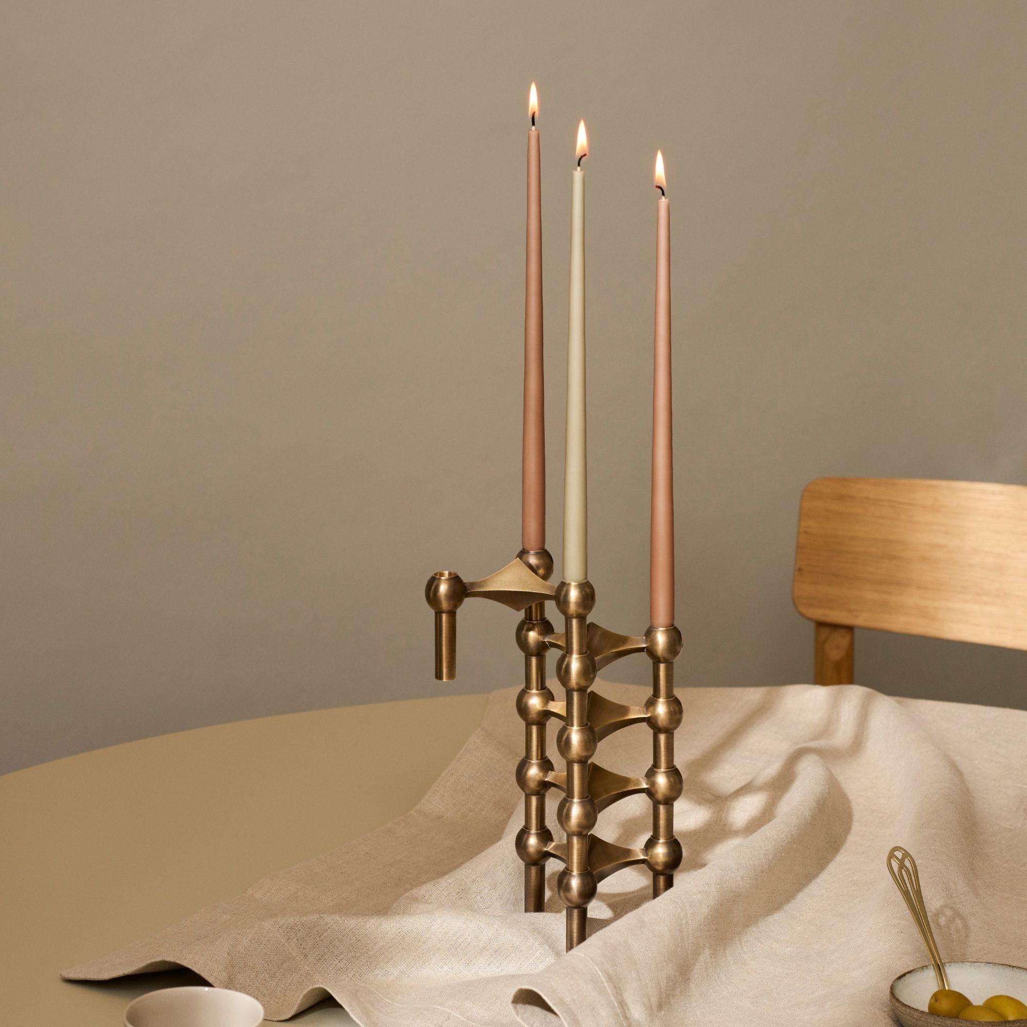 Candle Holder - Bronzed Brass