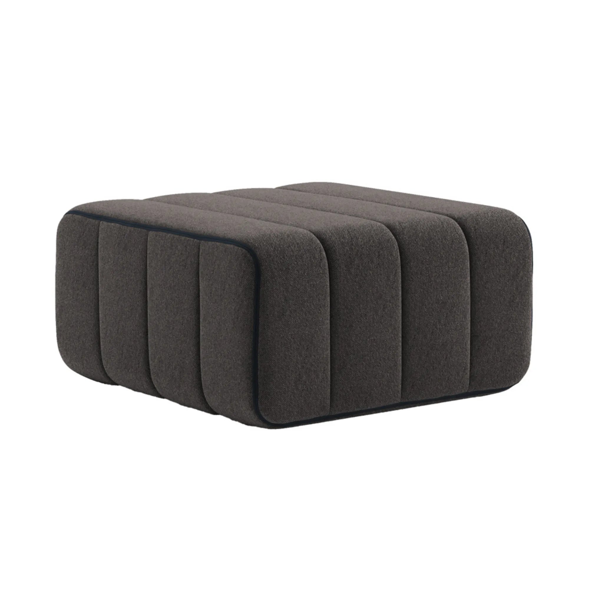 Contemporary, comfortable Curt Sofa System in Fabric Jet, perfect for modern living spaces