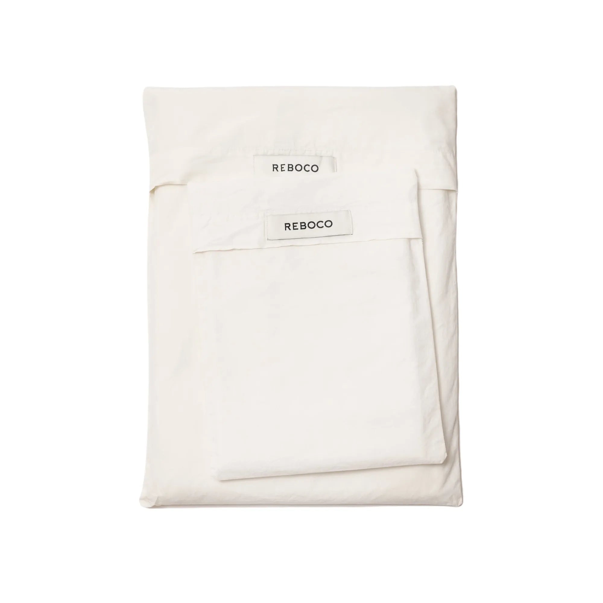 Soft and luxurious cotton percale bedding set in a snowy white color