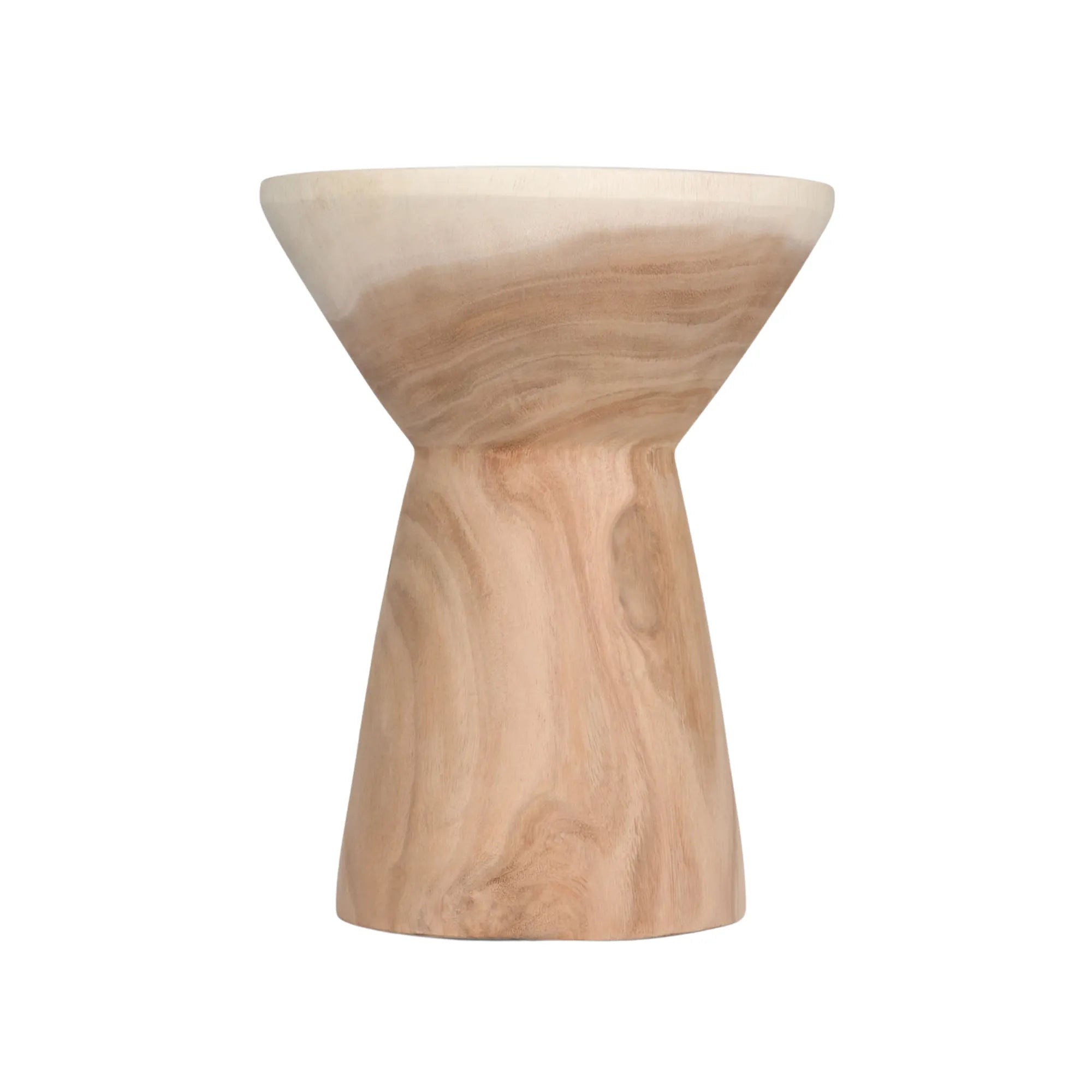 High-quality white marble stool with elegant gold metal base