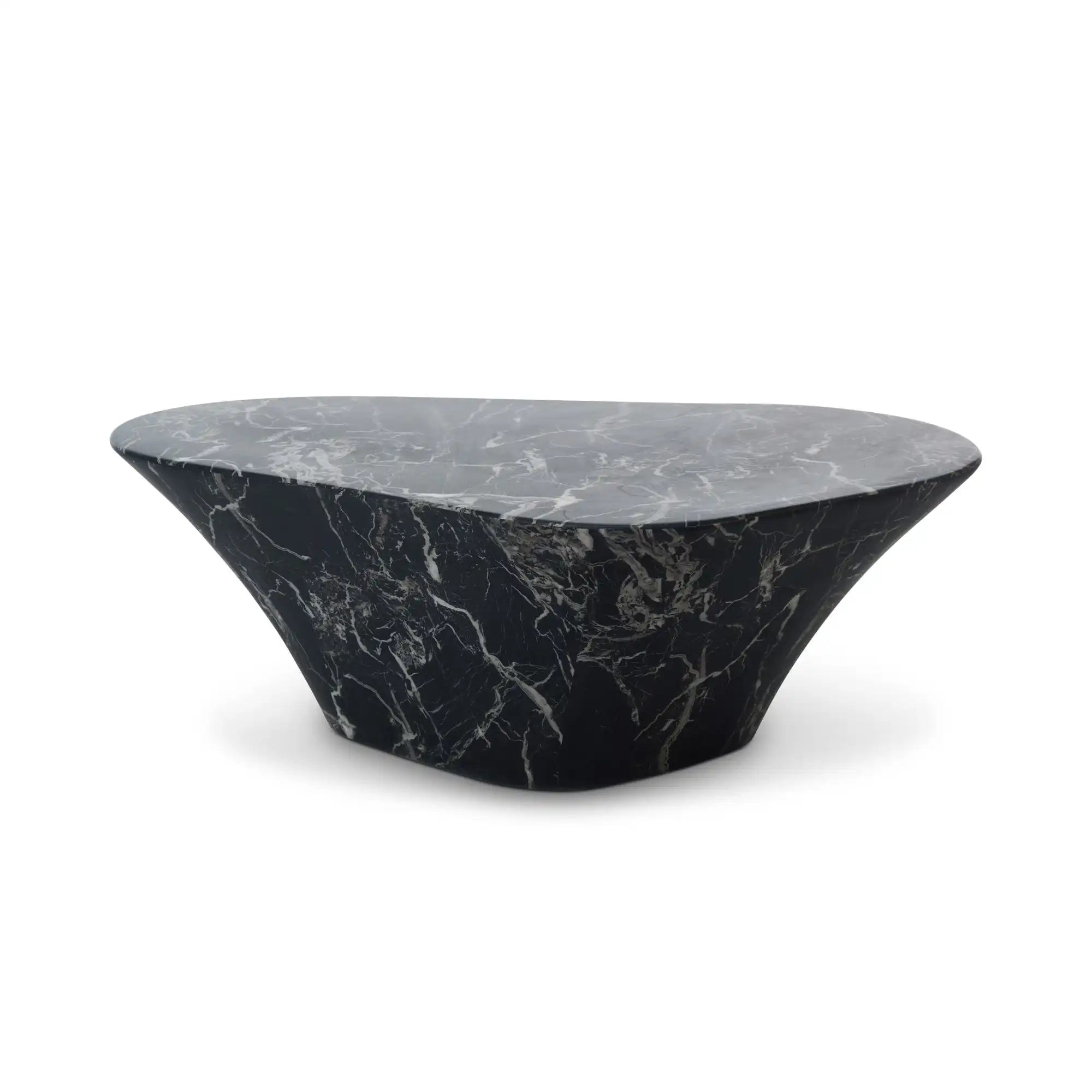 Oval Marble Look Coffee Table - THAT COOL LIVING