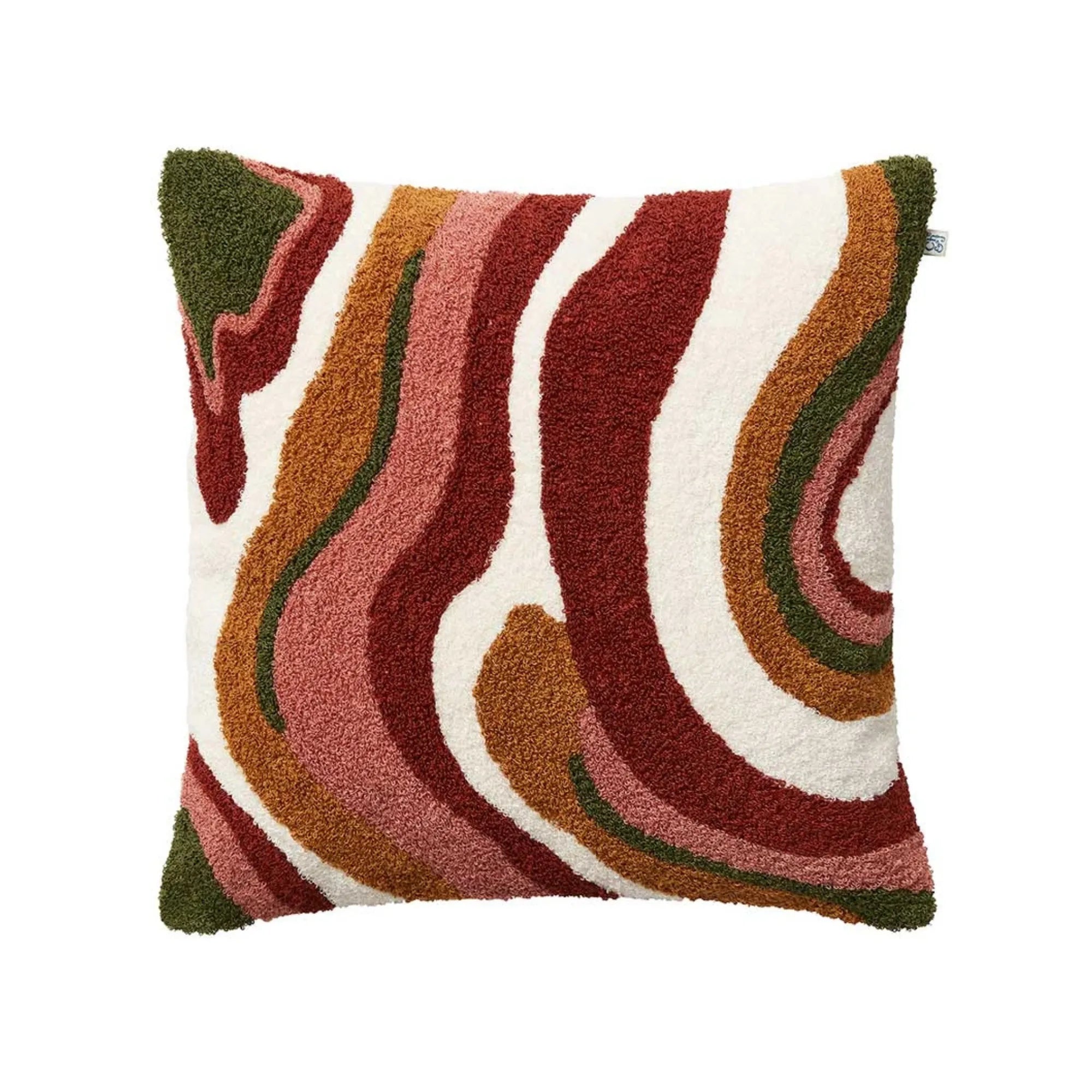 Sagar Boucle Cushion Pillow - Rust/Rose adds warmth and texture to your living space