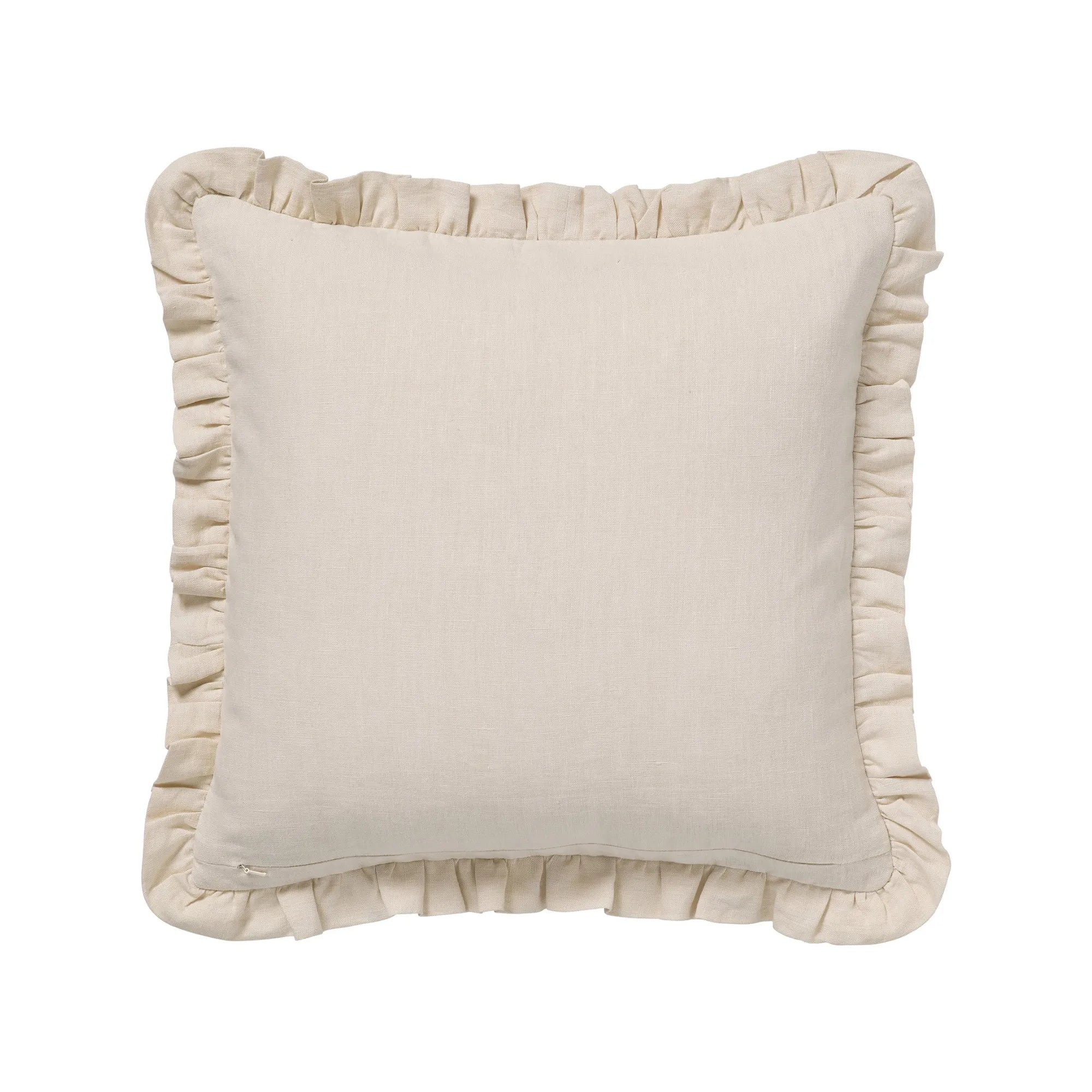  Graceful Audrey Cushion Cover in ivory with hand-sewn sequins and beads