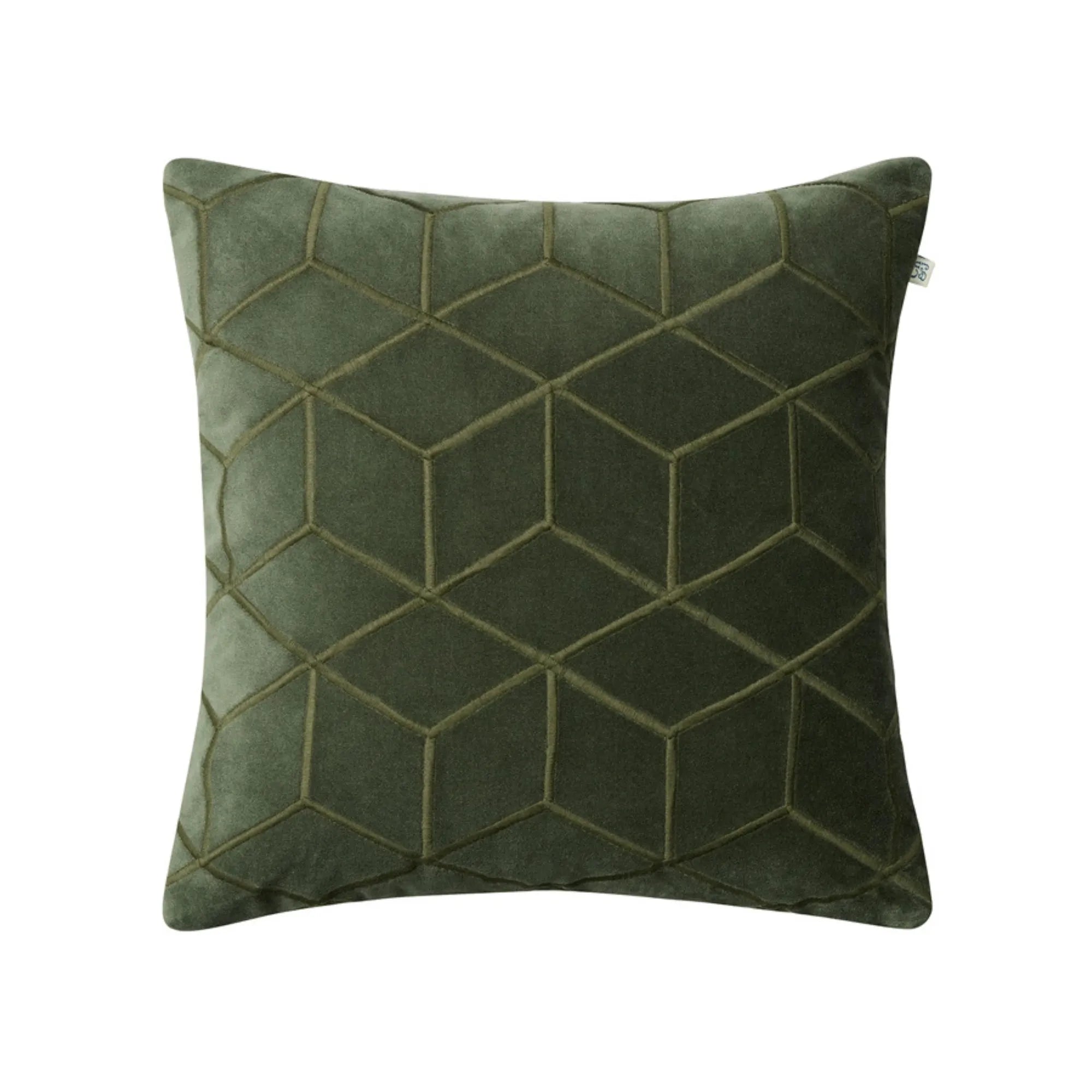 Vir Velvet Cushion Pillow in Forest Green, a luxurious and cozy addition to your home decor