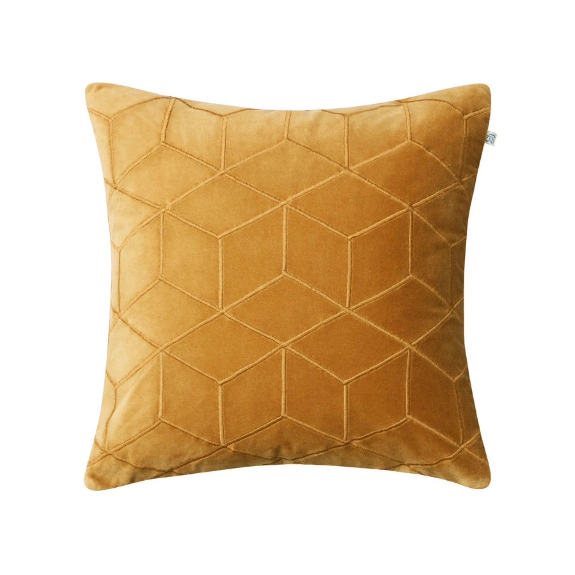 Vir Velvet Cushion Pillow - Masala Yellow perfect for cozying up on the couch or adding a pop of color to your home decor