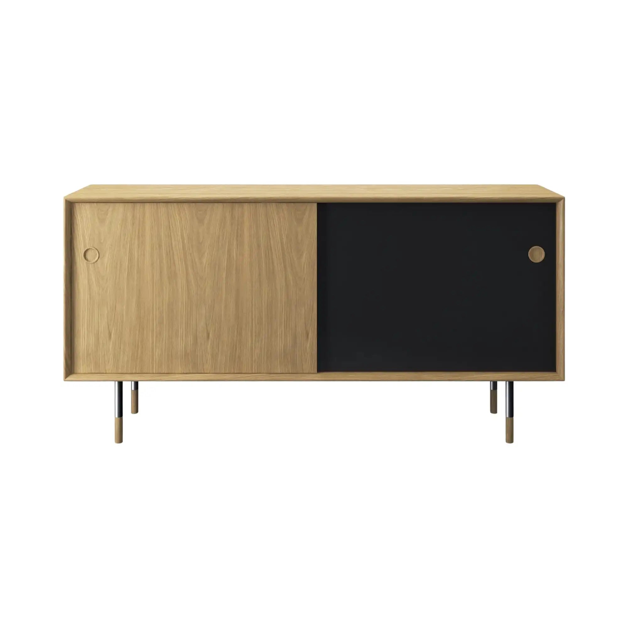 Modern minimalist No 11 Sideboard with sleek black design and ample storage space for living room or dining room furniture