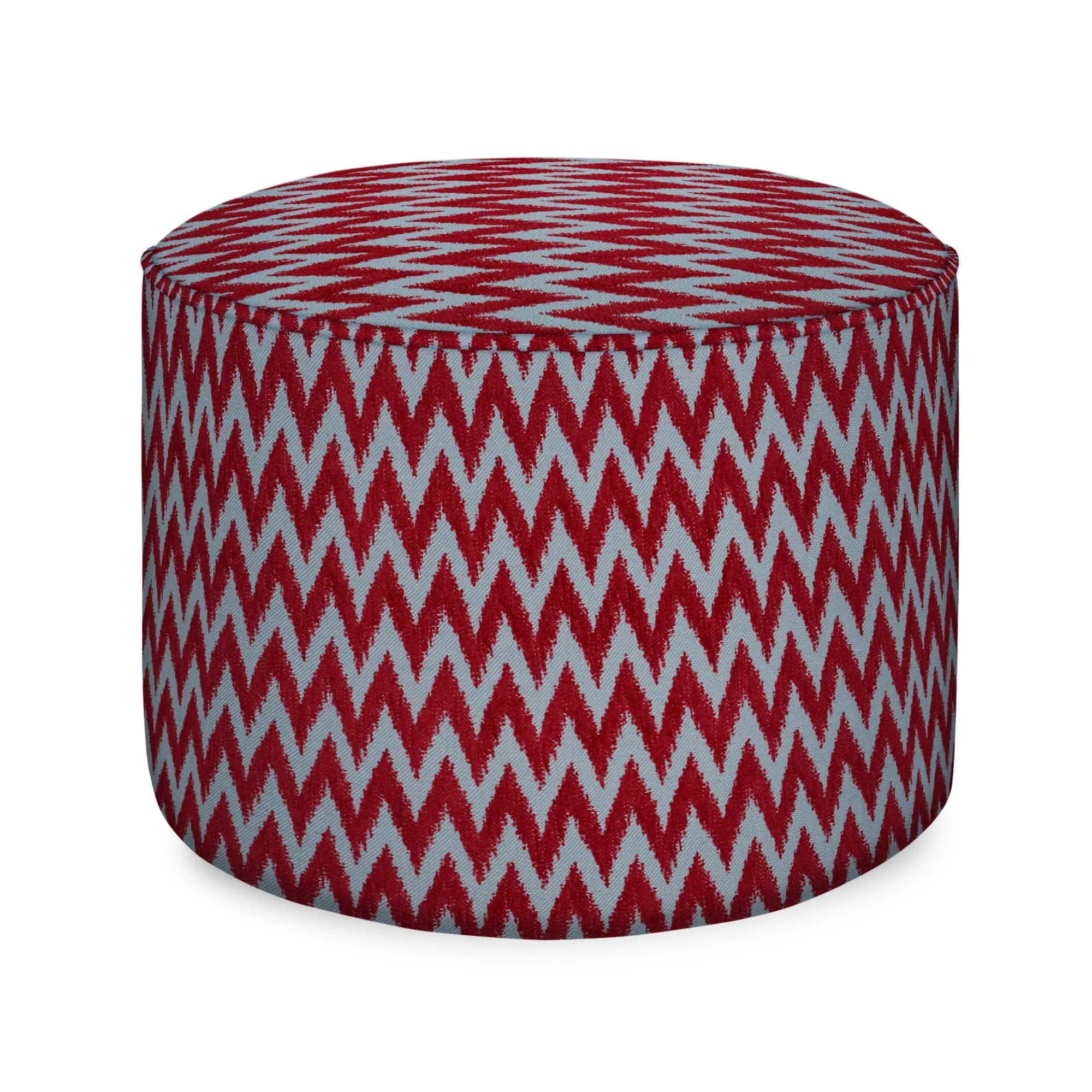 Rosita Pouf in luxurious velvet fabric, with tufted detailing and elegant gold trim, perfect for adding a touch of glamour to any living space