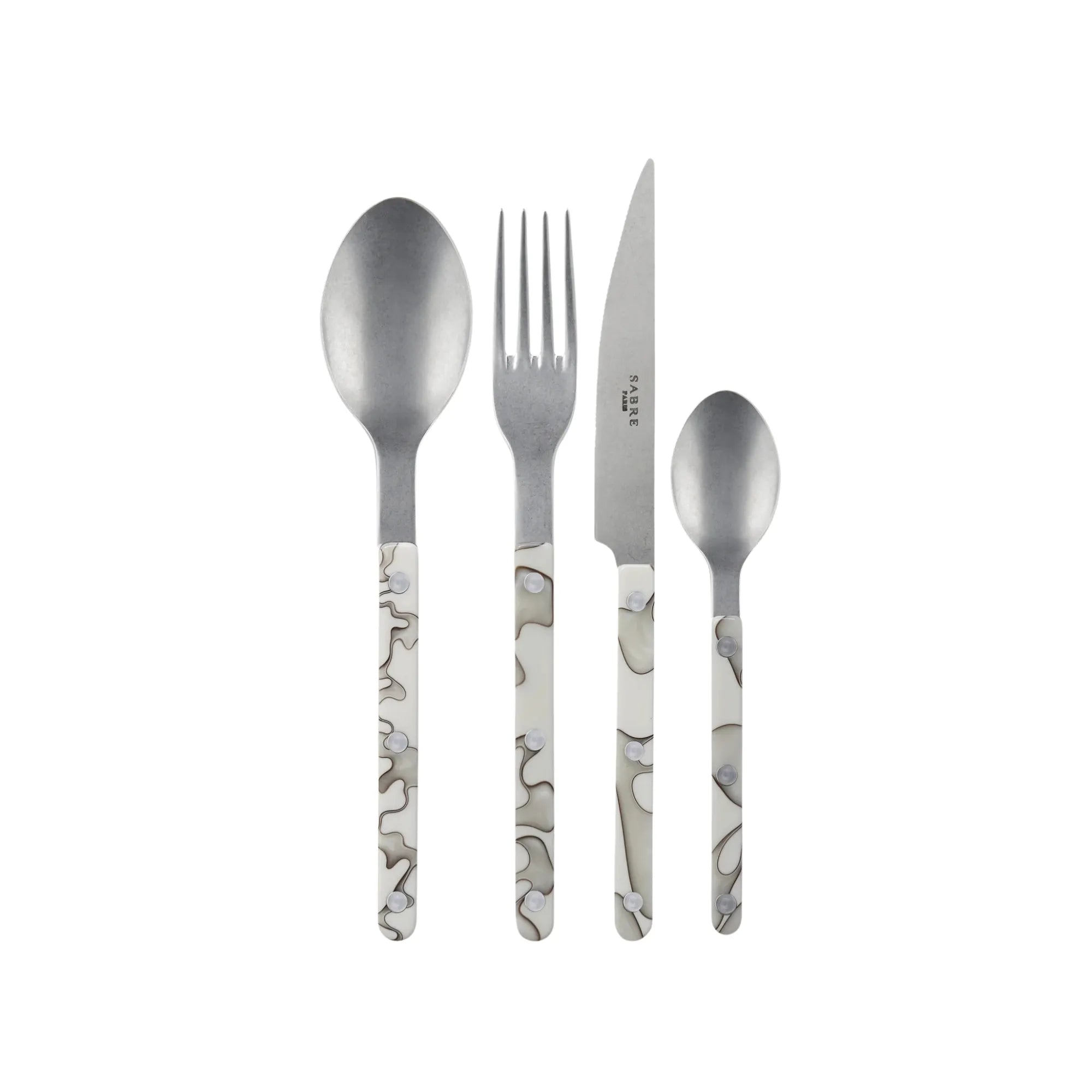 Elegant Bistrot Dune Cutlery Set serving fork with balanced weight and timeless design