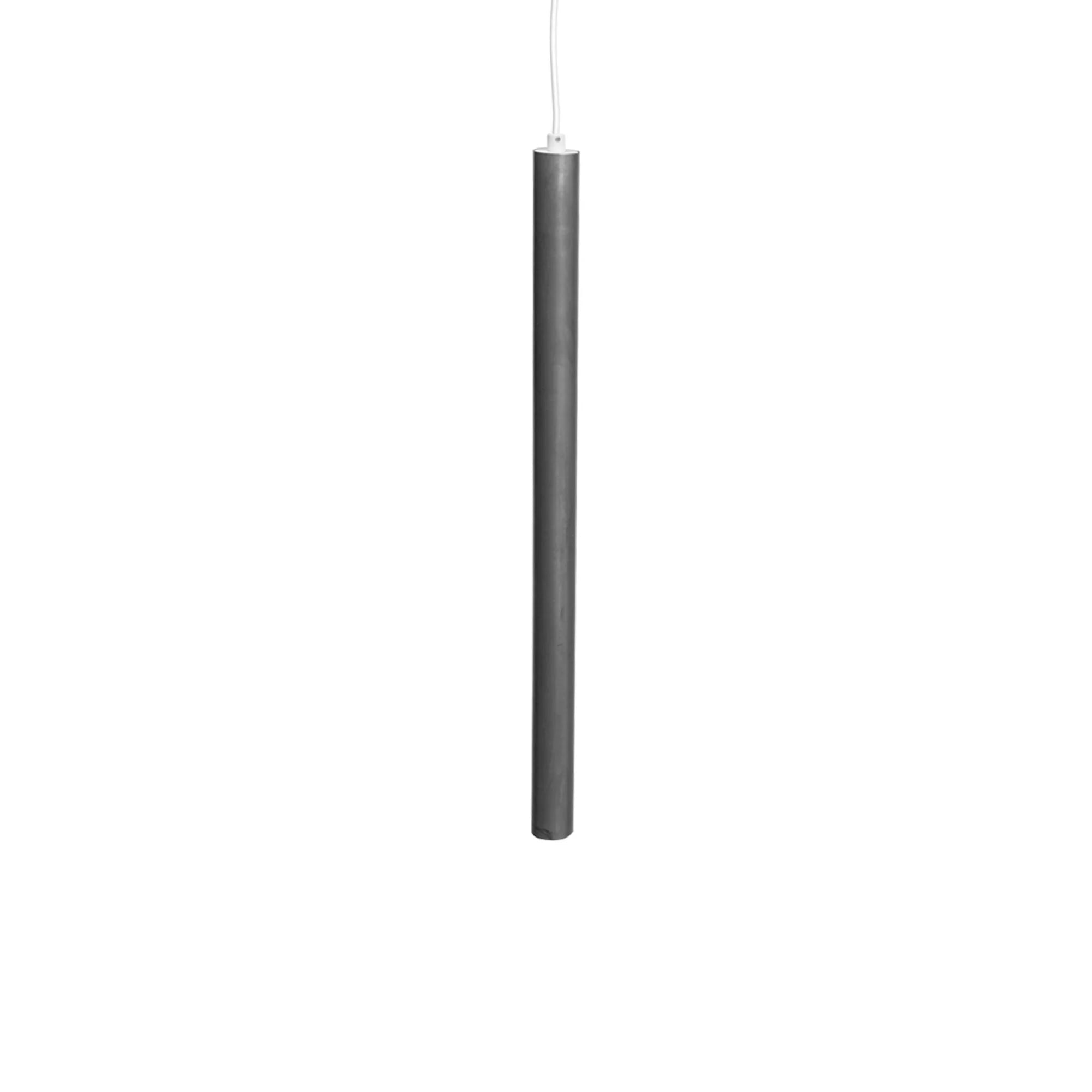 Pipe Pendant Light - Raw Cast Aluminium