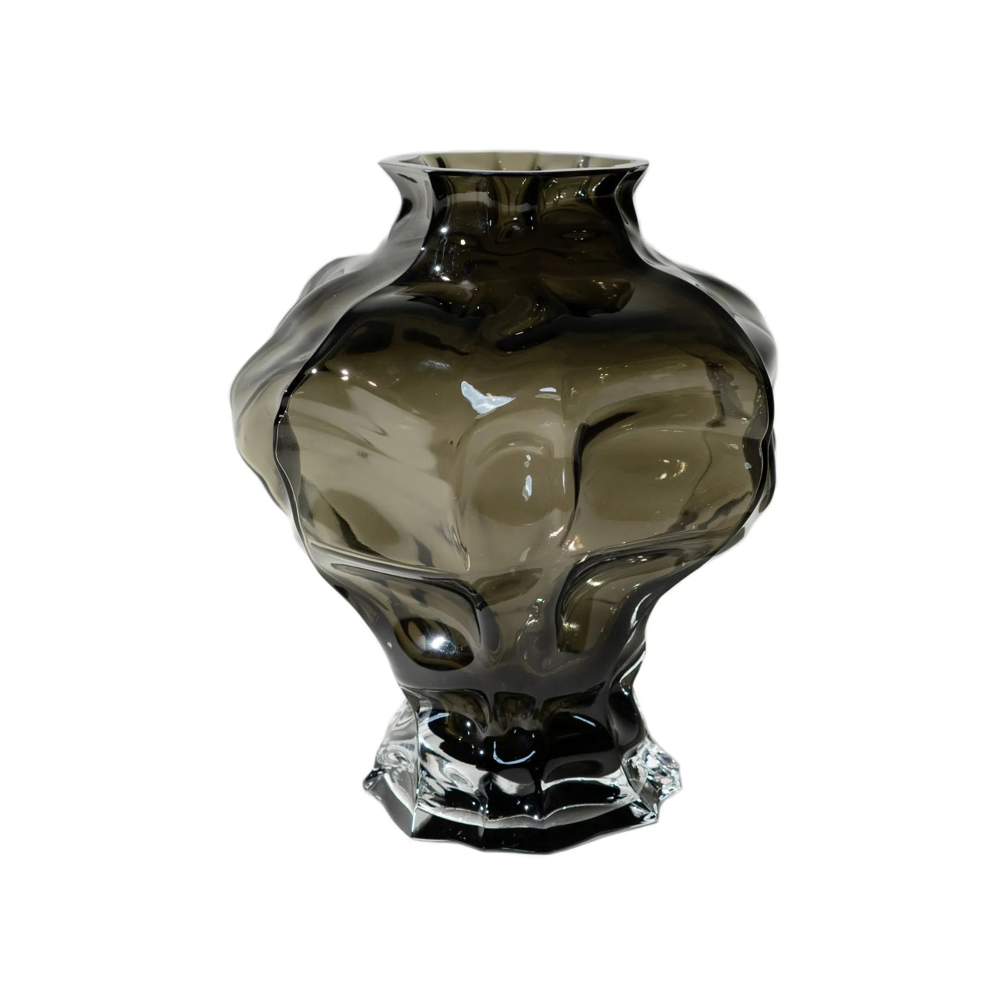 Beautiful handcrafted Ammonit Vase made of ceramic in earthy tones