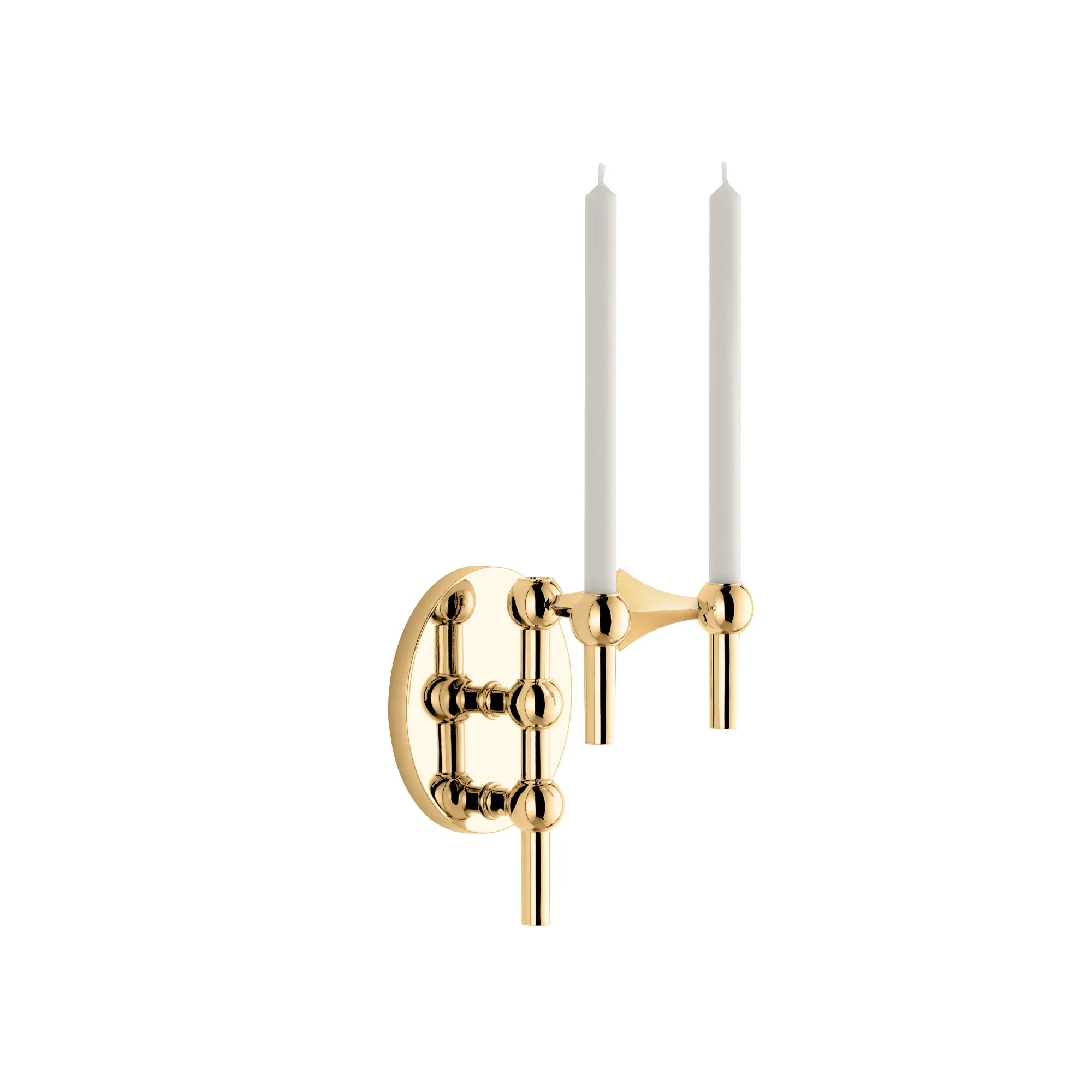 Wall Hanger Candle Holder - Solid Brass - Configuration 1