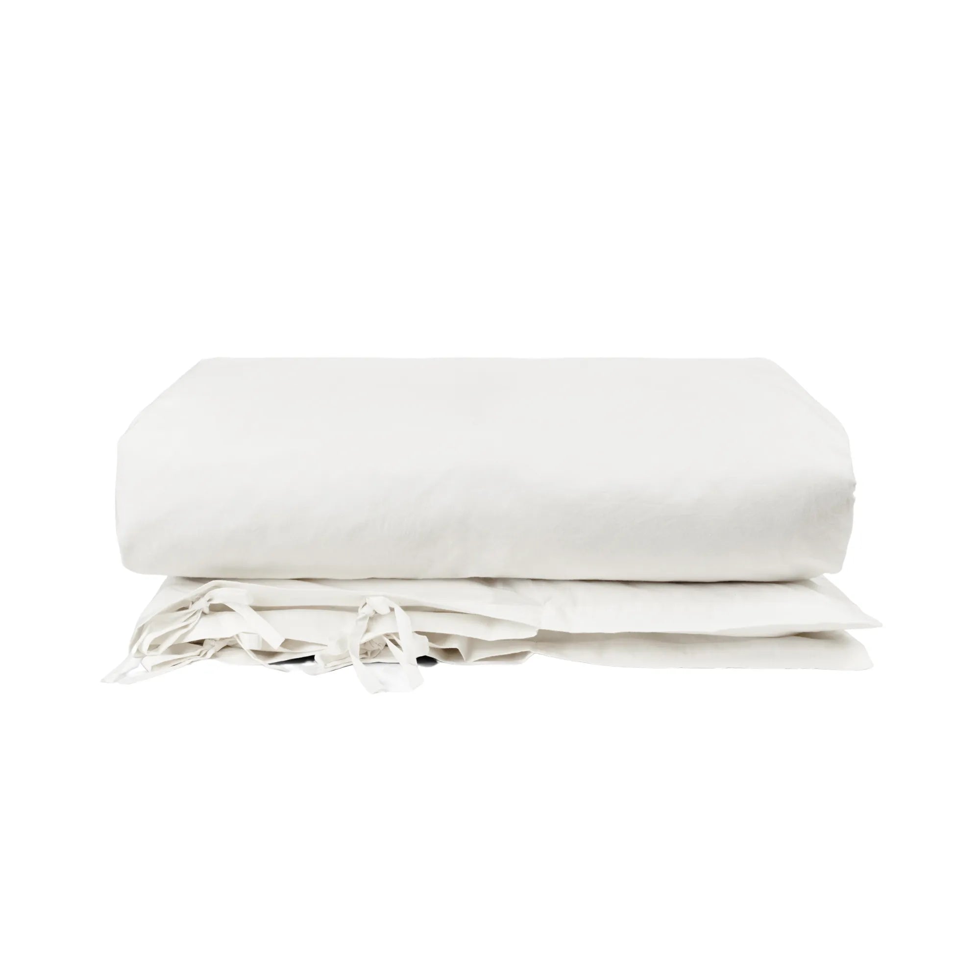 Cove Duvet Cover in elegant white, perfect for a serene bedroom atmosphere