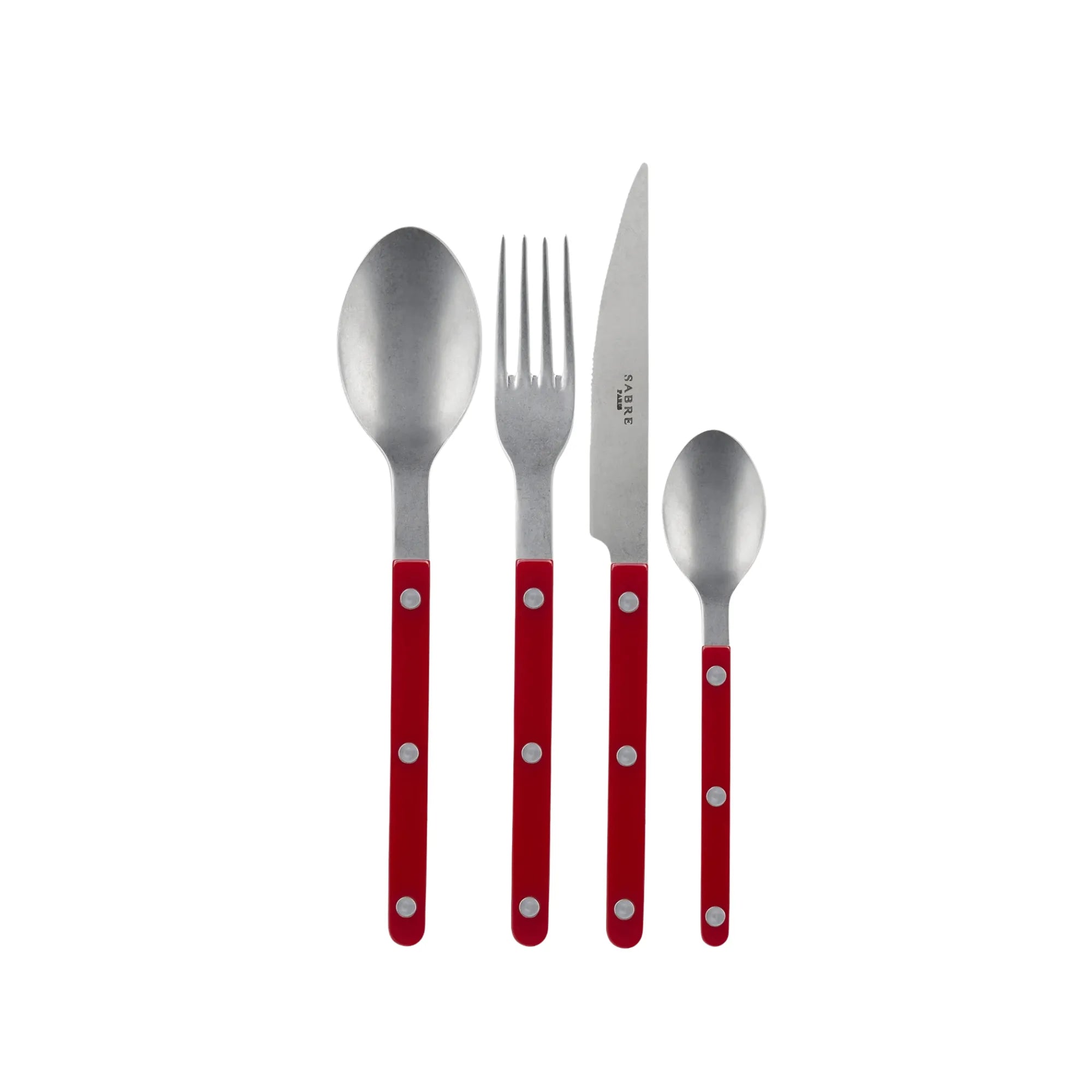 Vintage Bistrot Solid Cutlery Set with Rustic Farmhouse Appeal