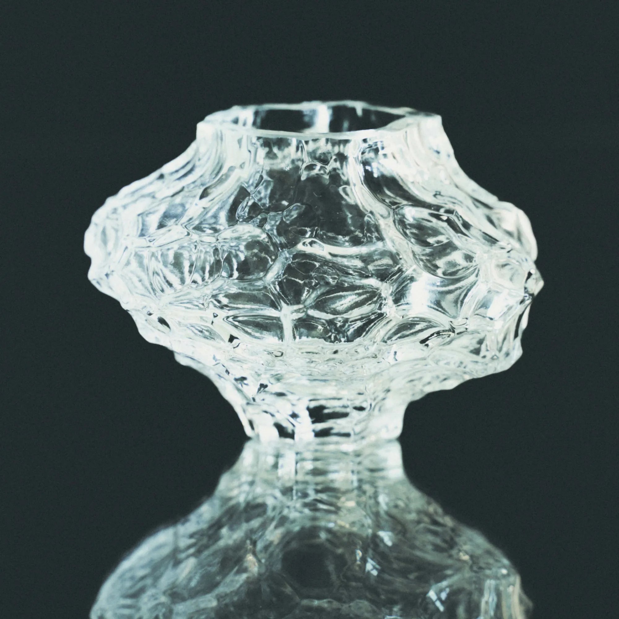  Canyon Vase - Mini featured on a sleek wooden shelf, complementing the natural and minimalist aesthetic
