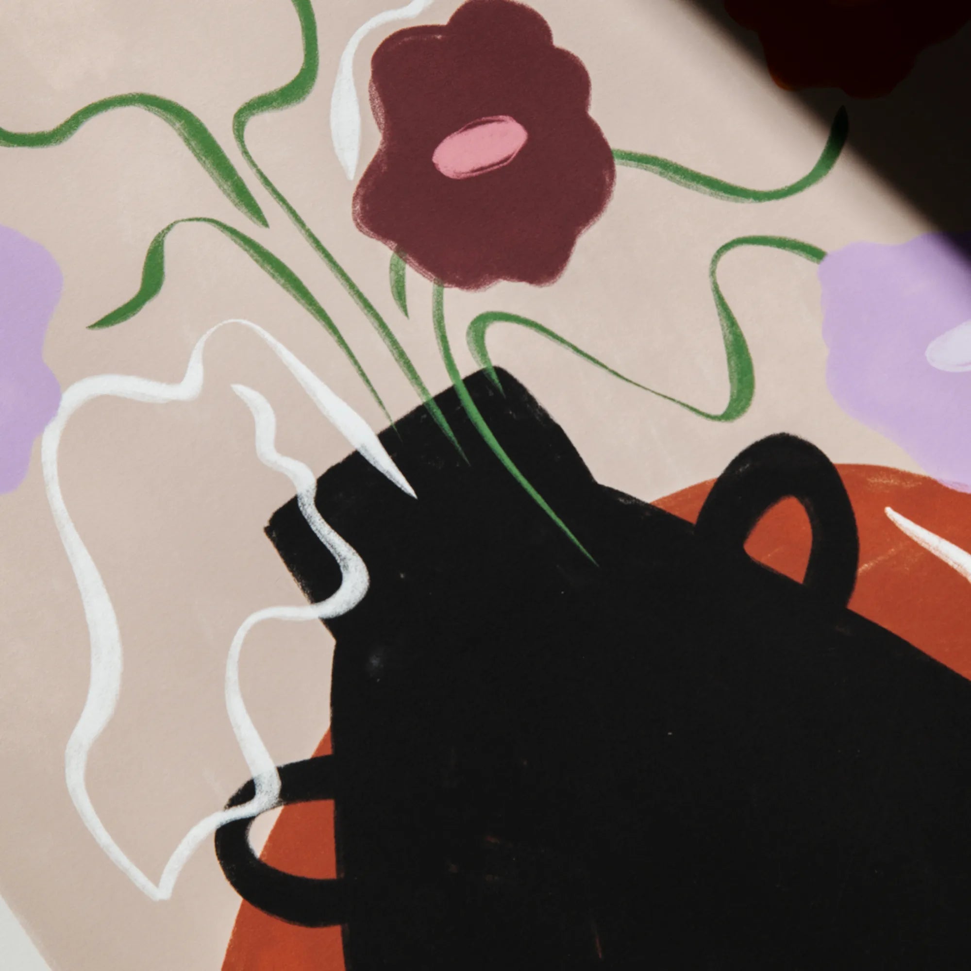 Close-up of vibrant pink petunia flowers with delicate white accents