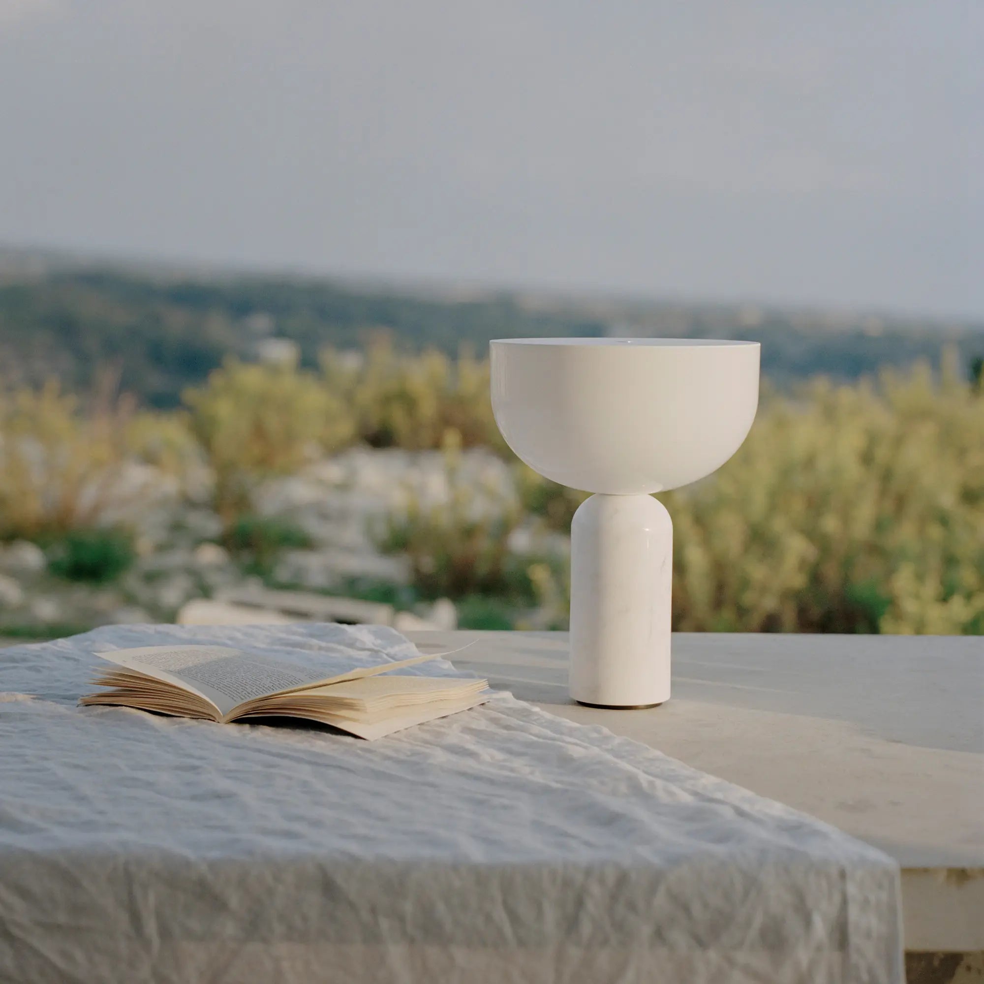 Compact Kizu Portable Table Lamp for travel or camping