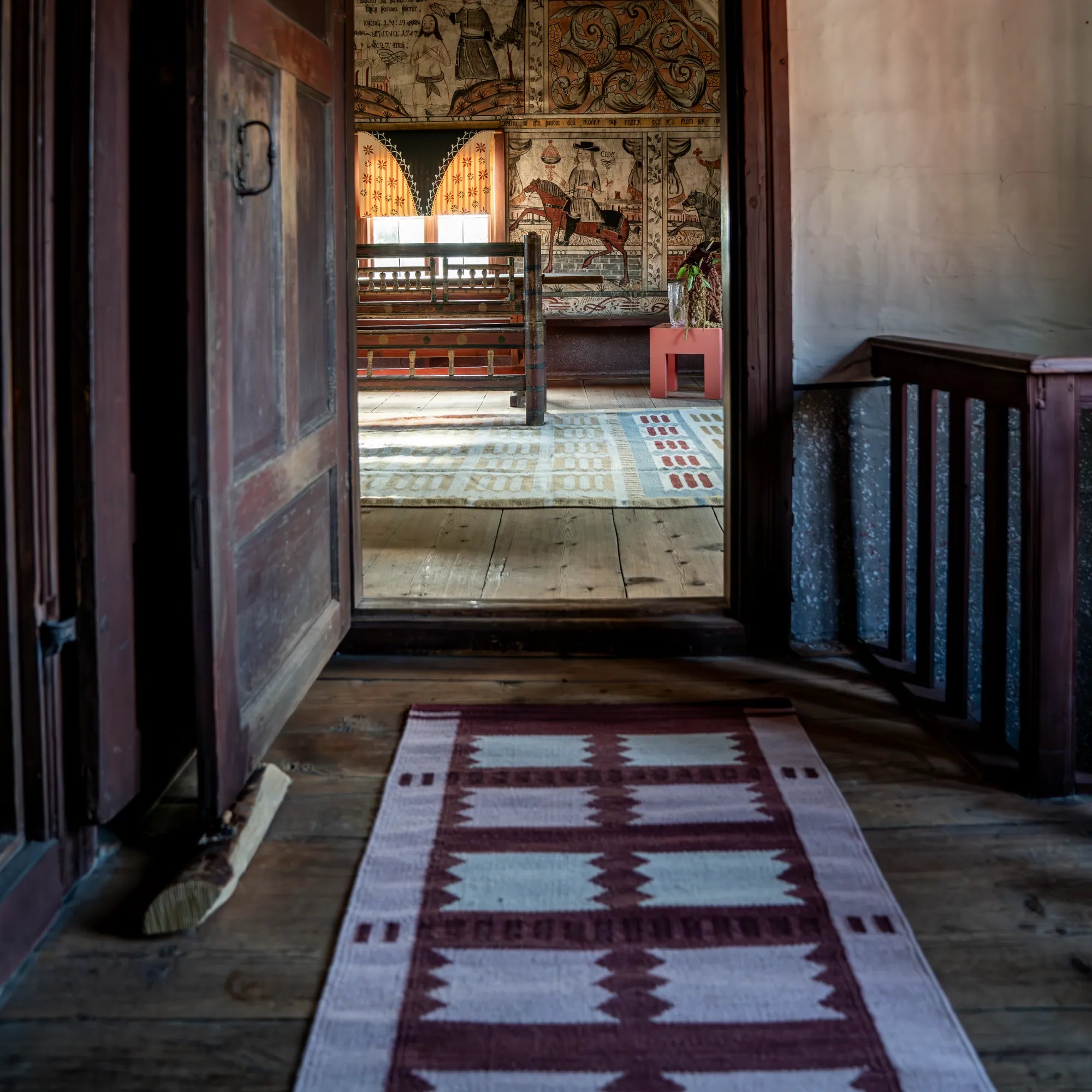 Elegant Iris Wool Rug in neutral tones, handcrafted for a timeless and sophisticated appeal