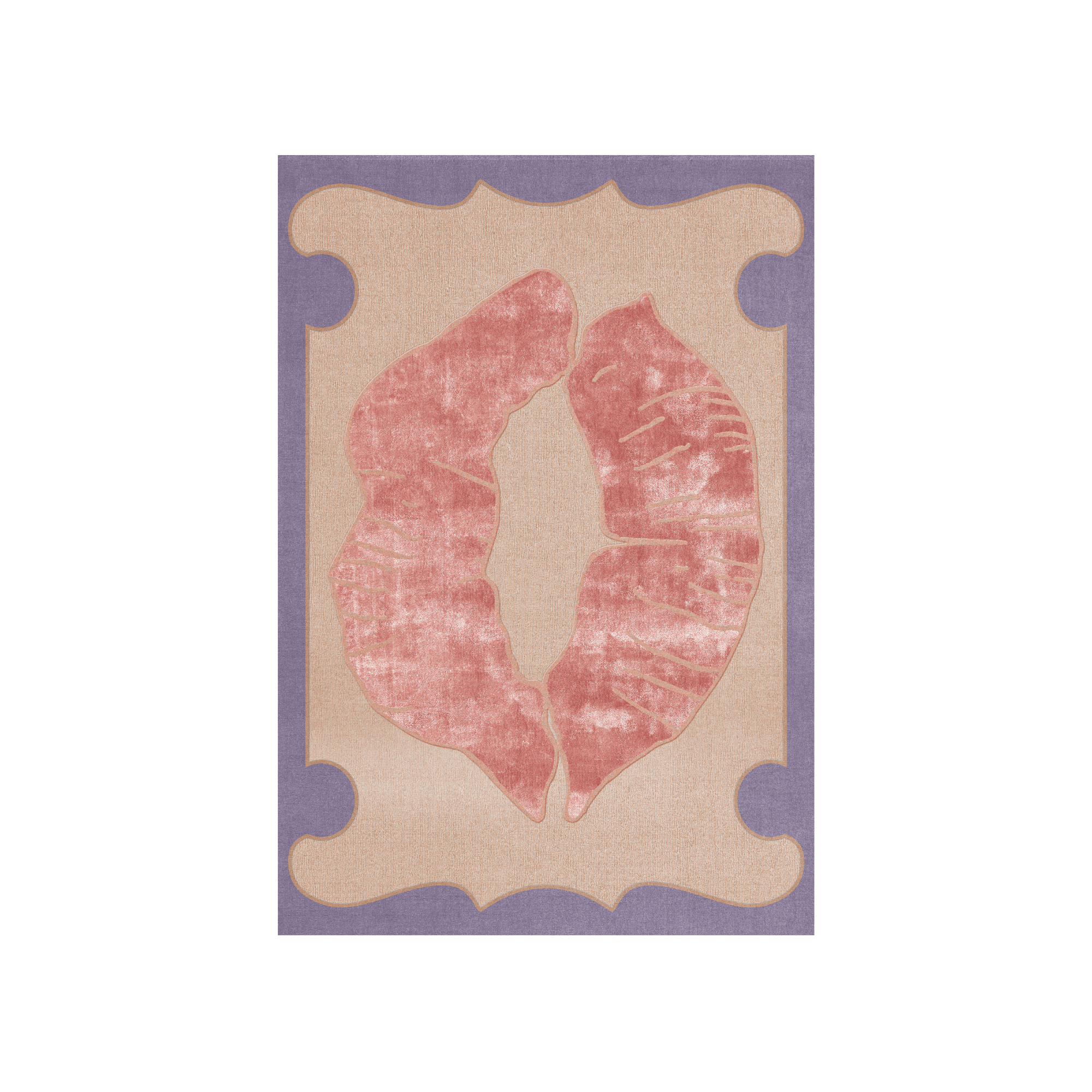 Lips Patterned Wool Rug - THAT COOL LIVING