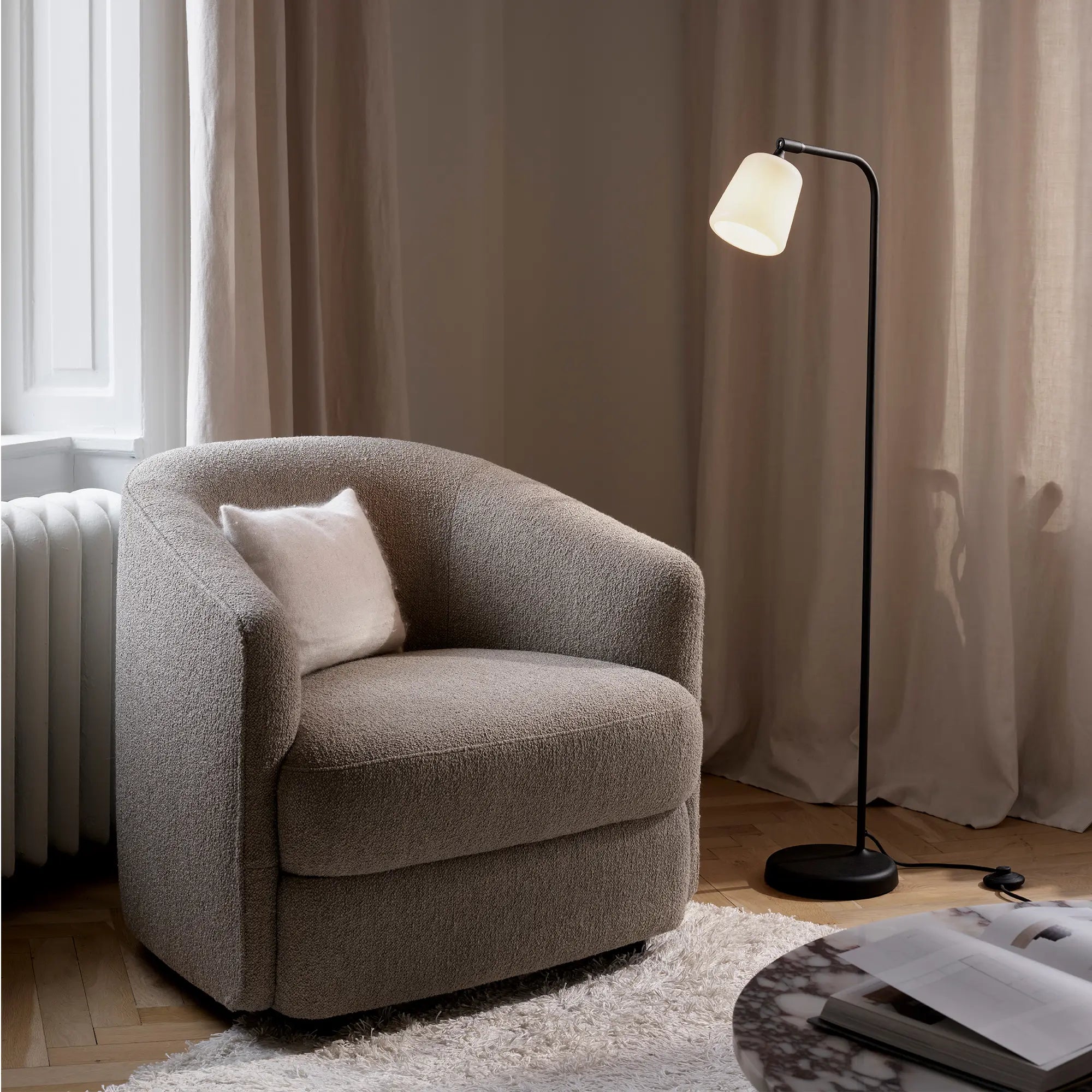 Material Floor Lamp