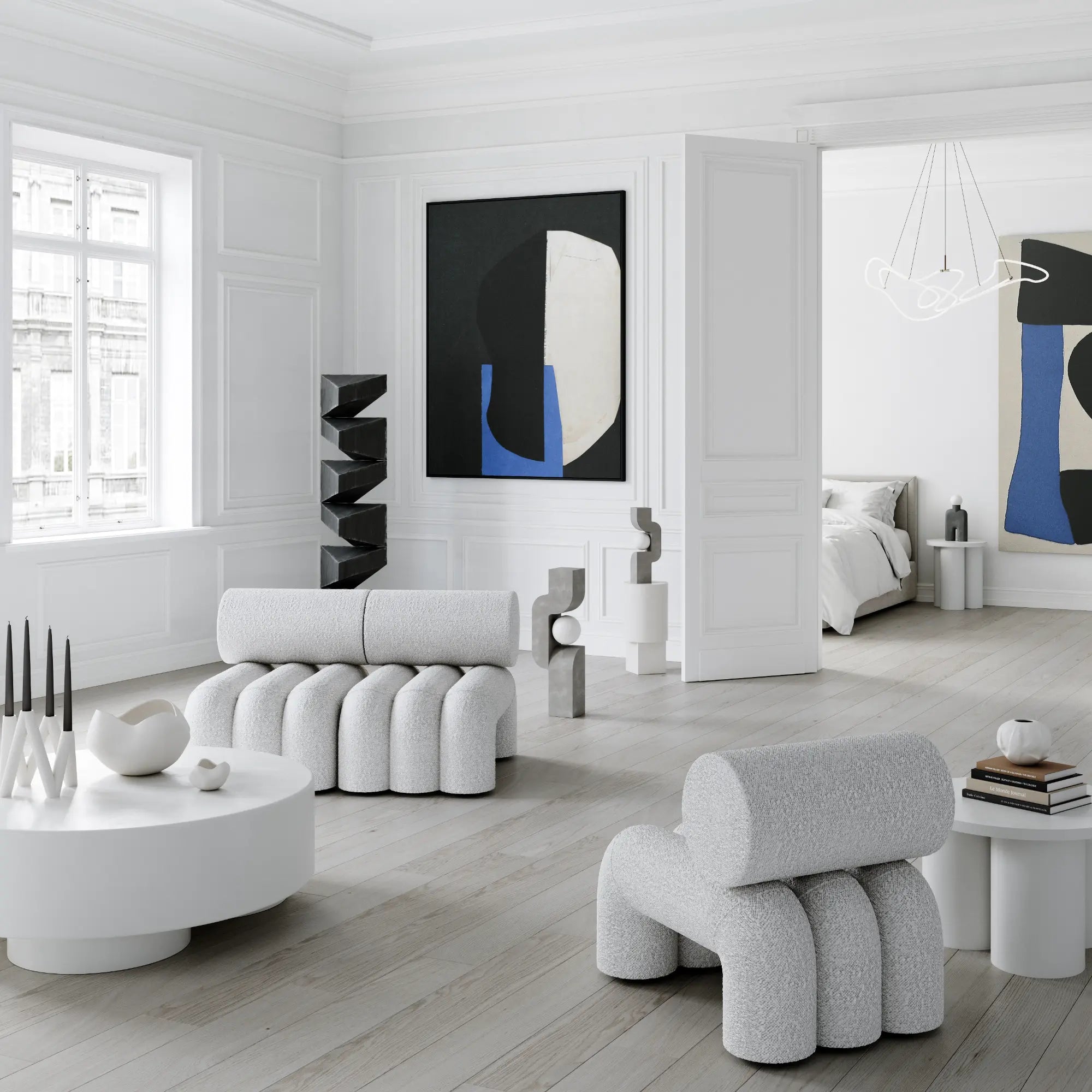 Orimono Vase - Mini as a stunning centerpiece for a modern dining table