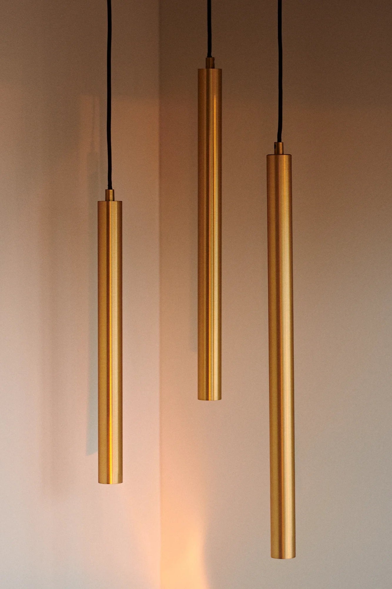 Pipe Pendant Light - Brass - THAT COOL LIVING