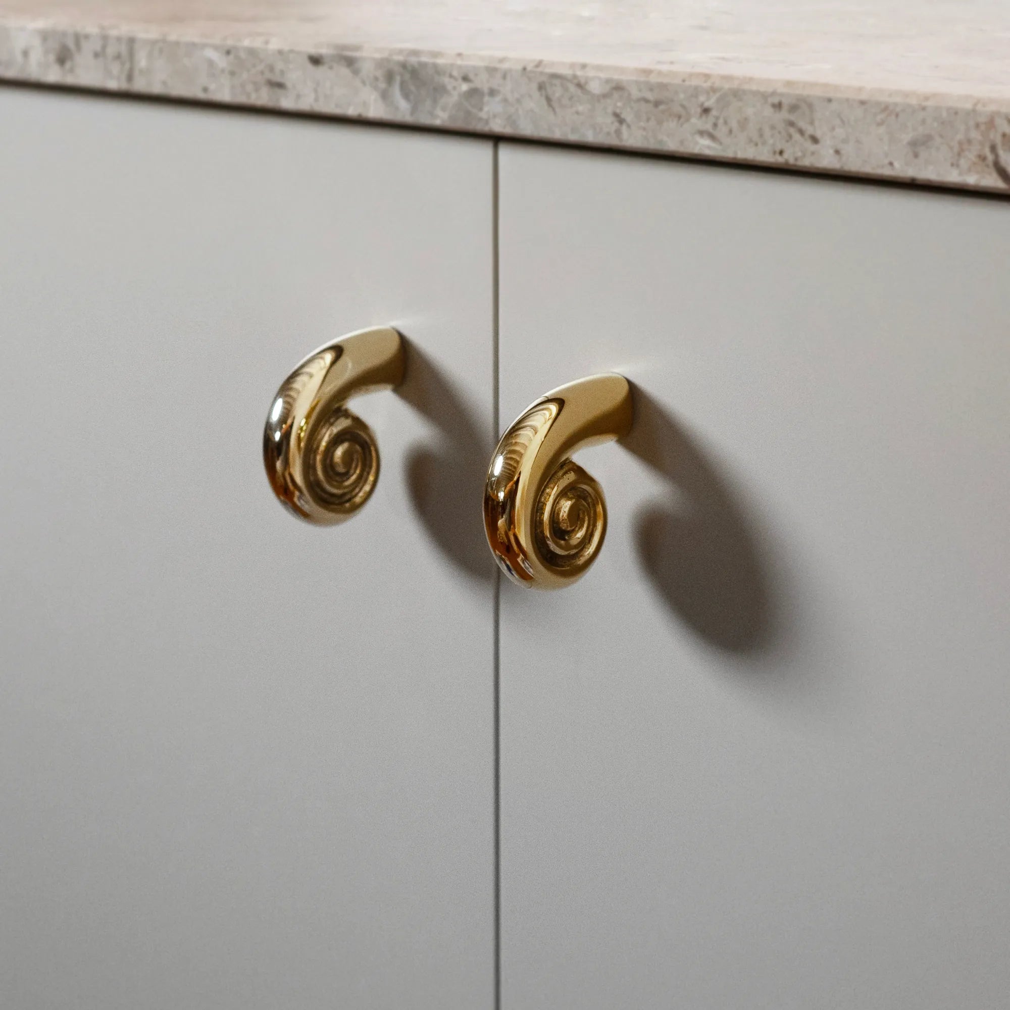 Noelle Knob - Set of 2 - Brass - THAT COOL LIVING