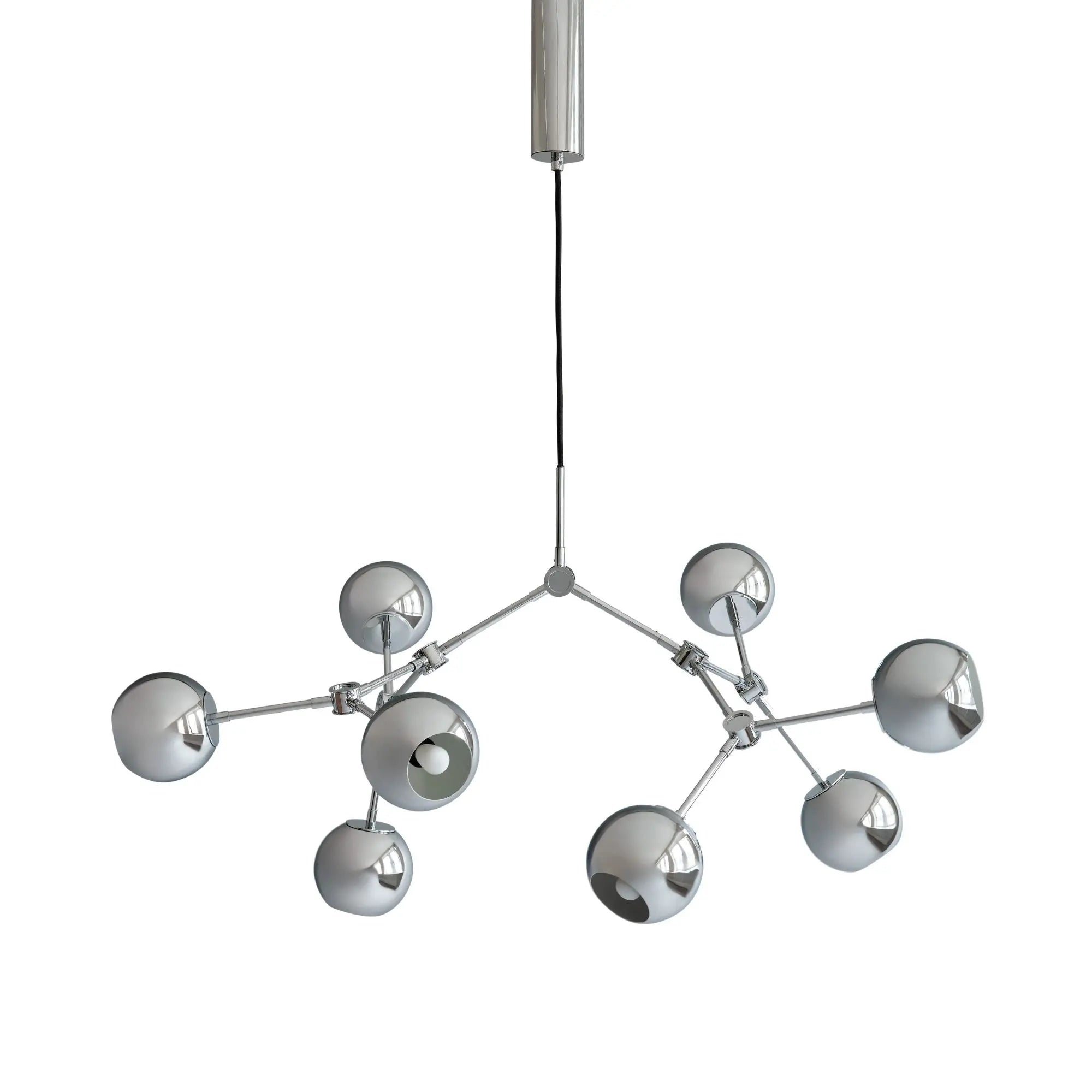 Drop Chandelier Globe - Chrome