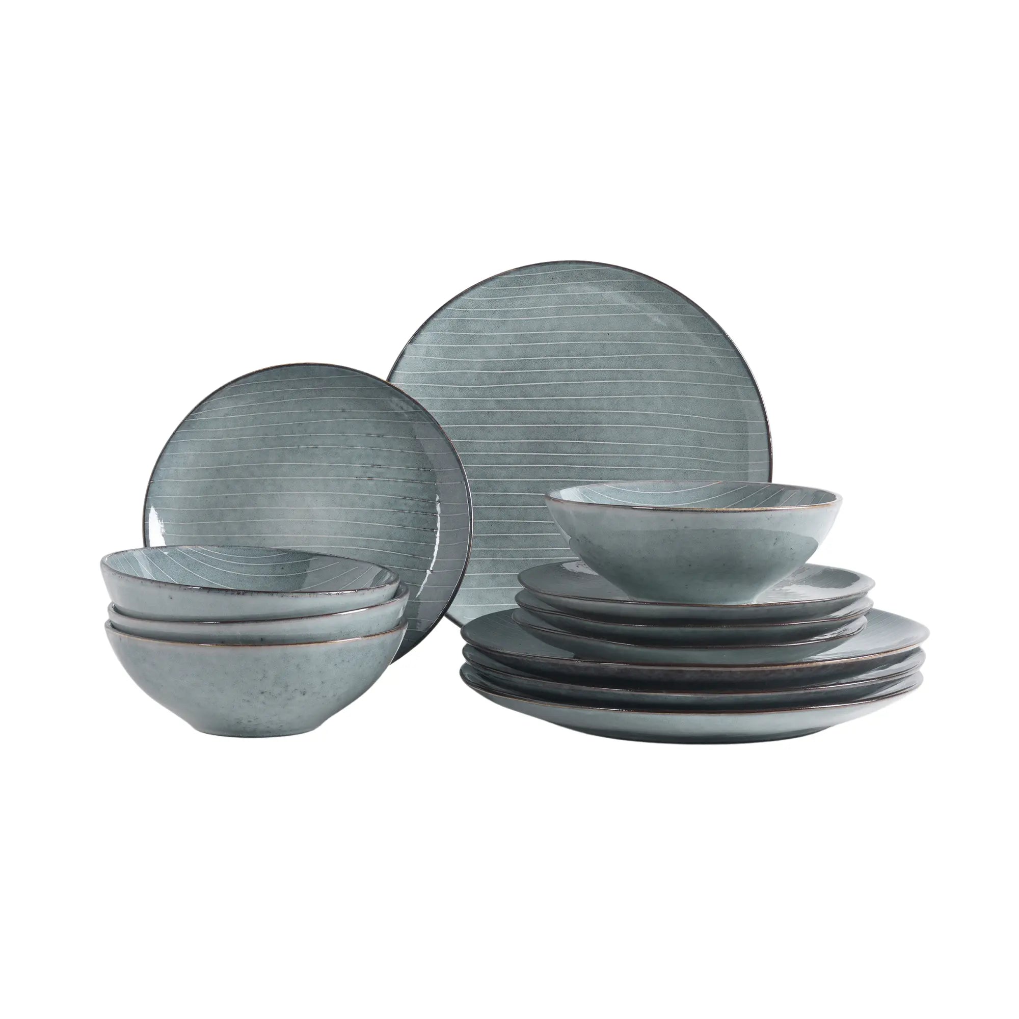 Nordic Sea Dinner Set for 4