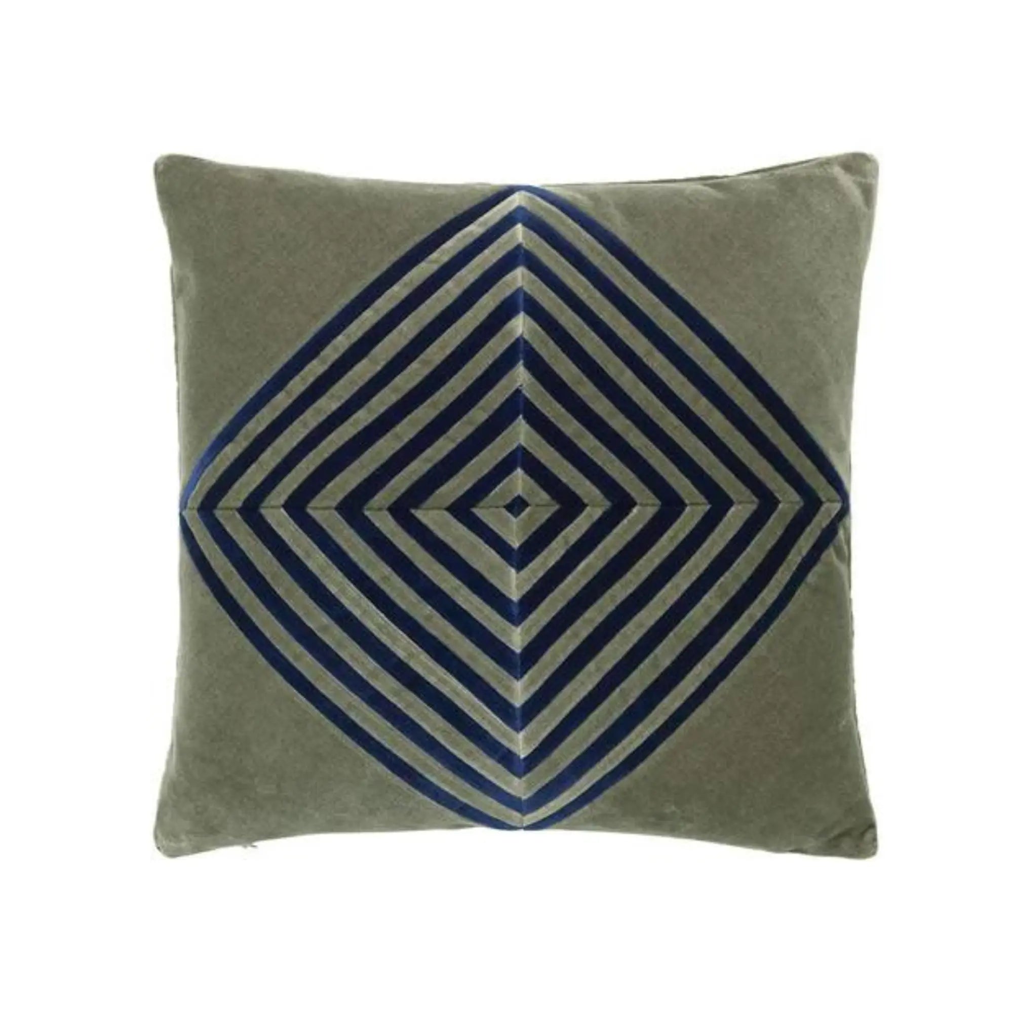 Beautifully crafted Daphne Cushion in soft velvet material, in stunning azure blue color, perfect for adding a touch of elegance and comfort to your home decor