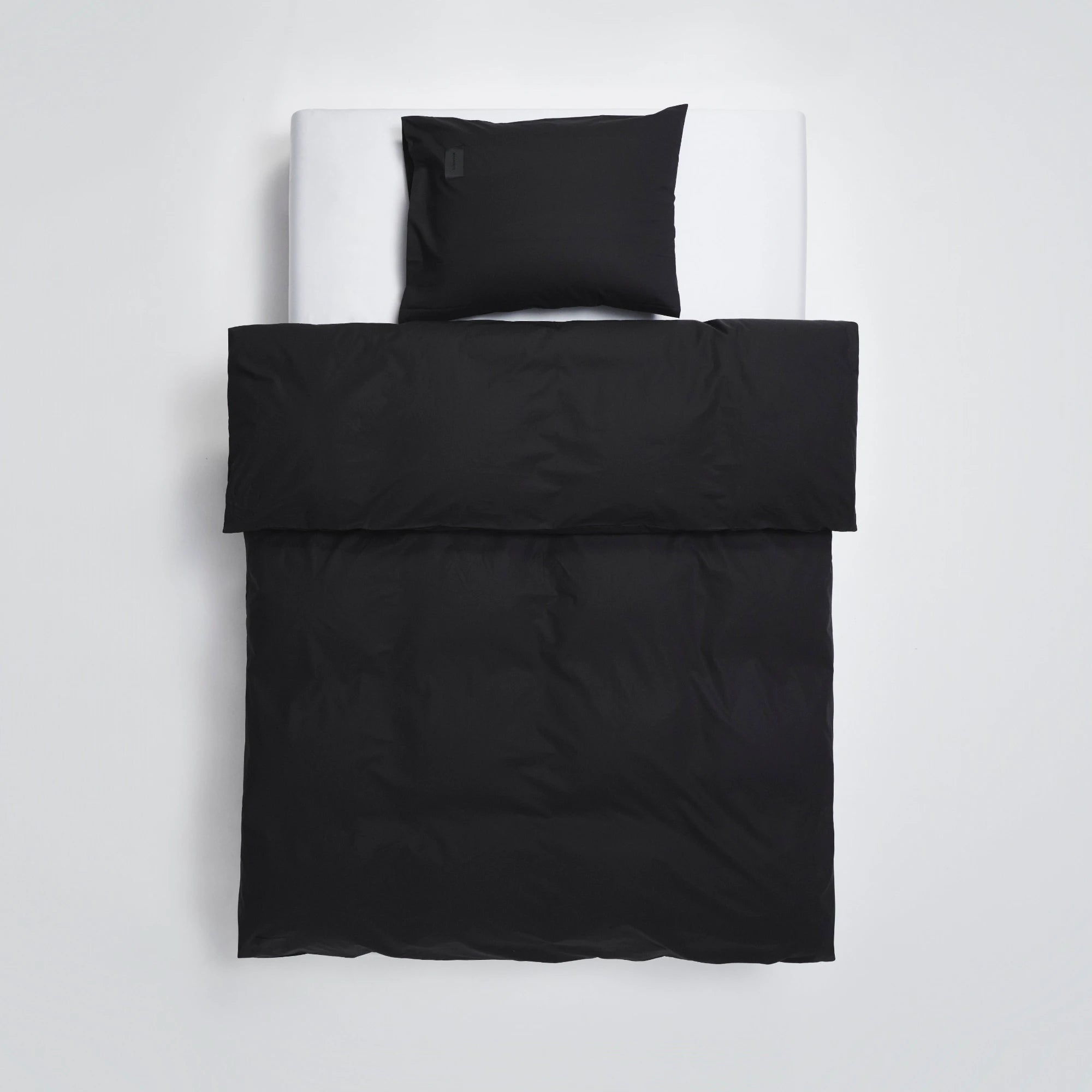 Pure Poplin Duvet Cover - Black