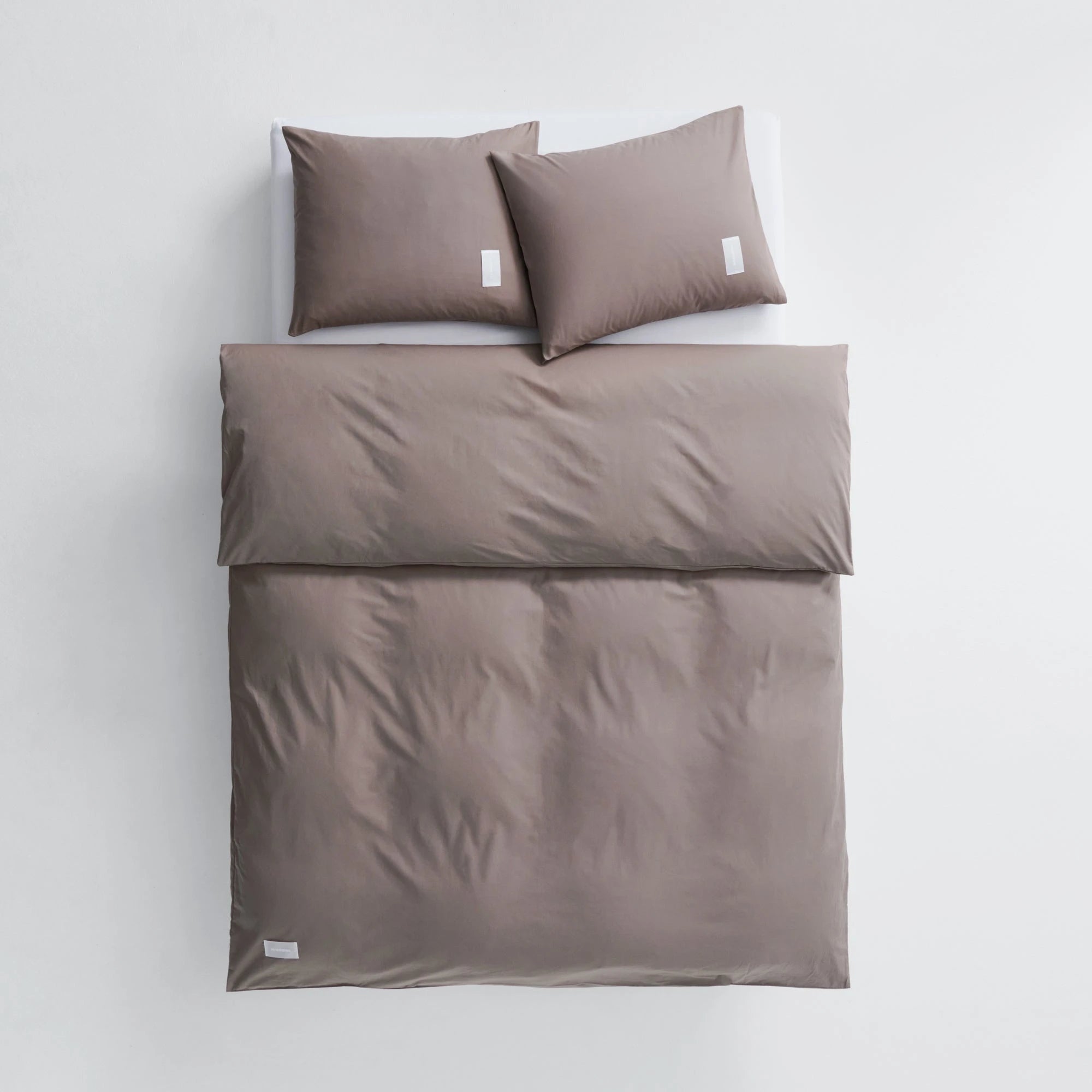 Pure Poplin Duvet Cover - Mud