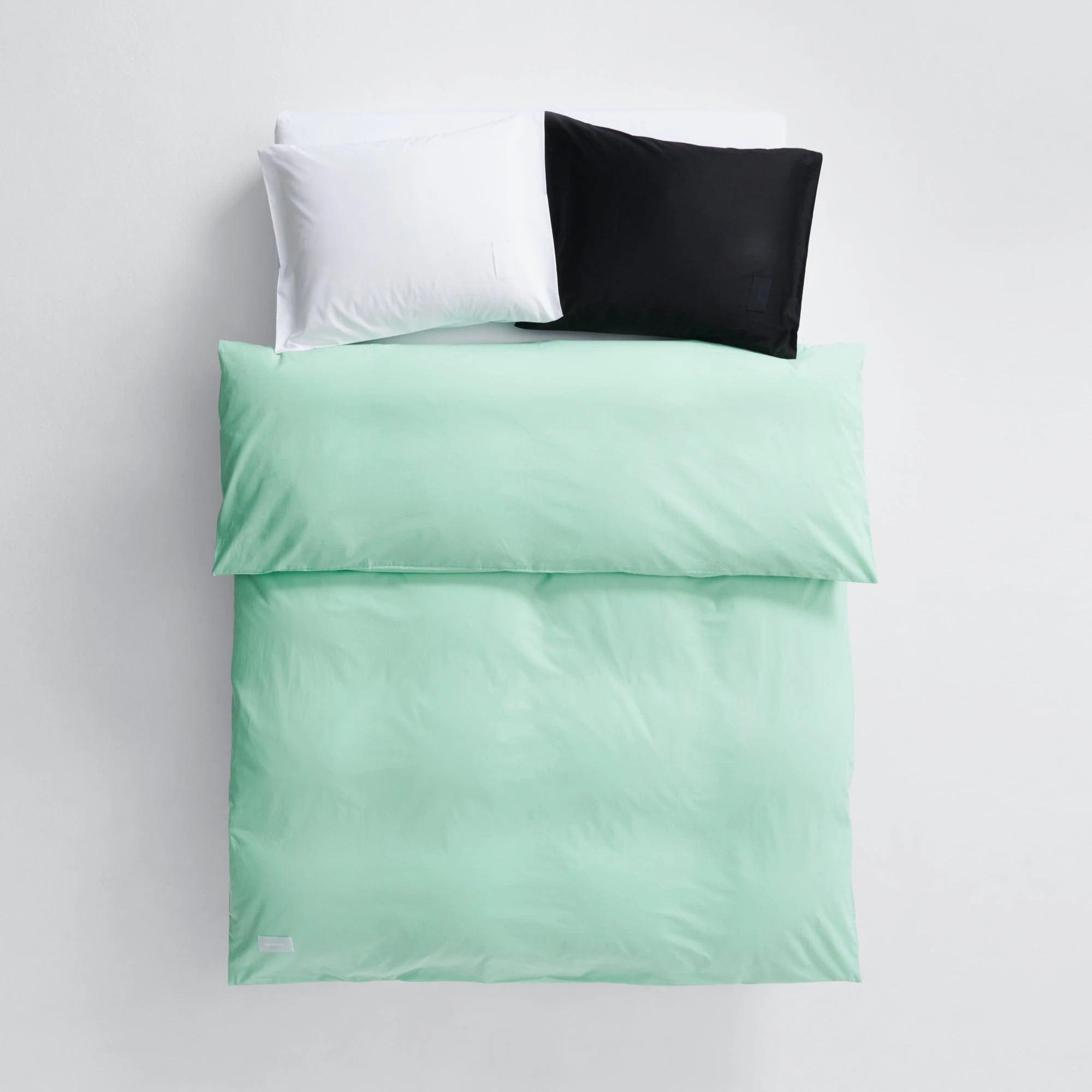 Pure Poplin Duvet Cover - Pale Green