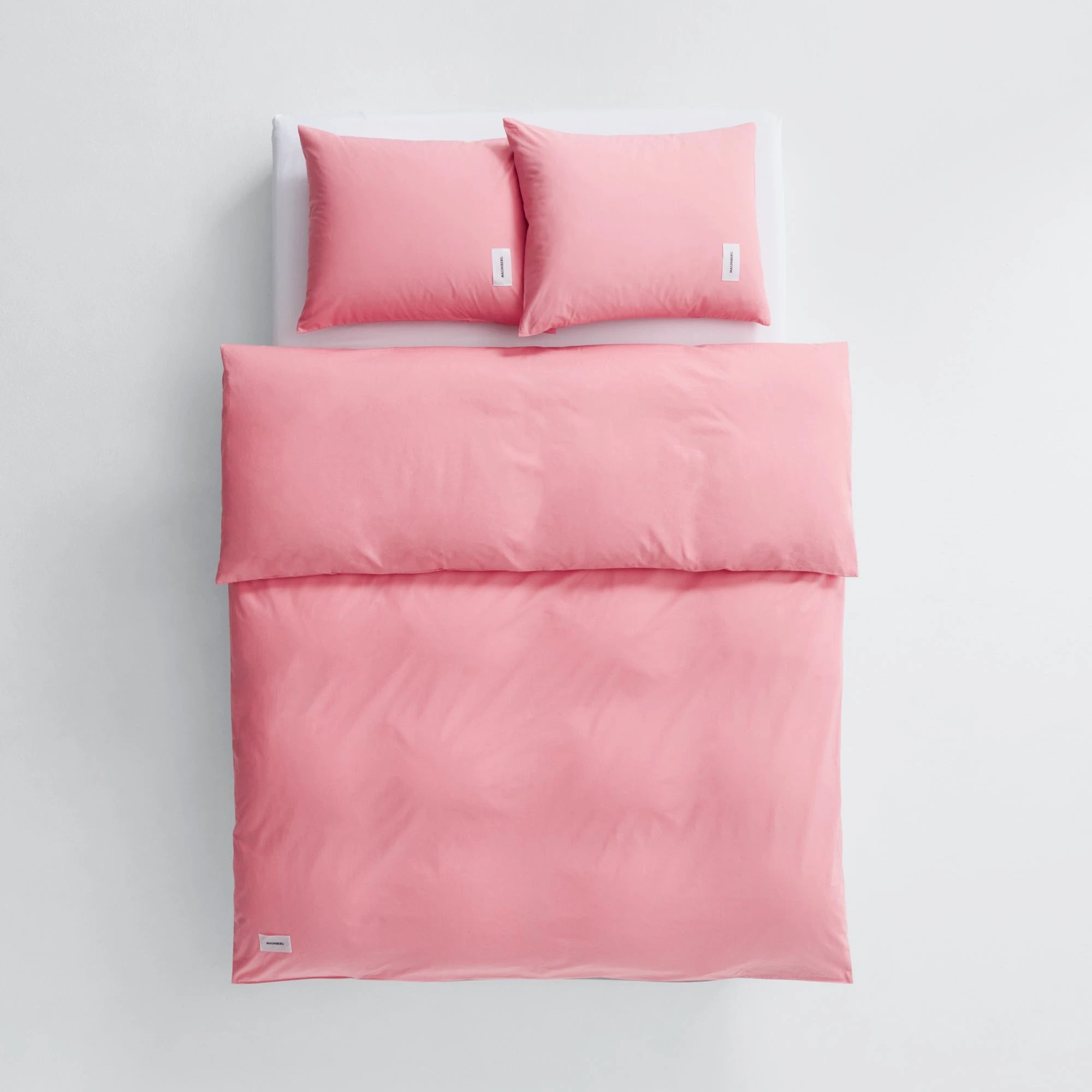 Pure Poplin Pillow Case - Coral Pink