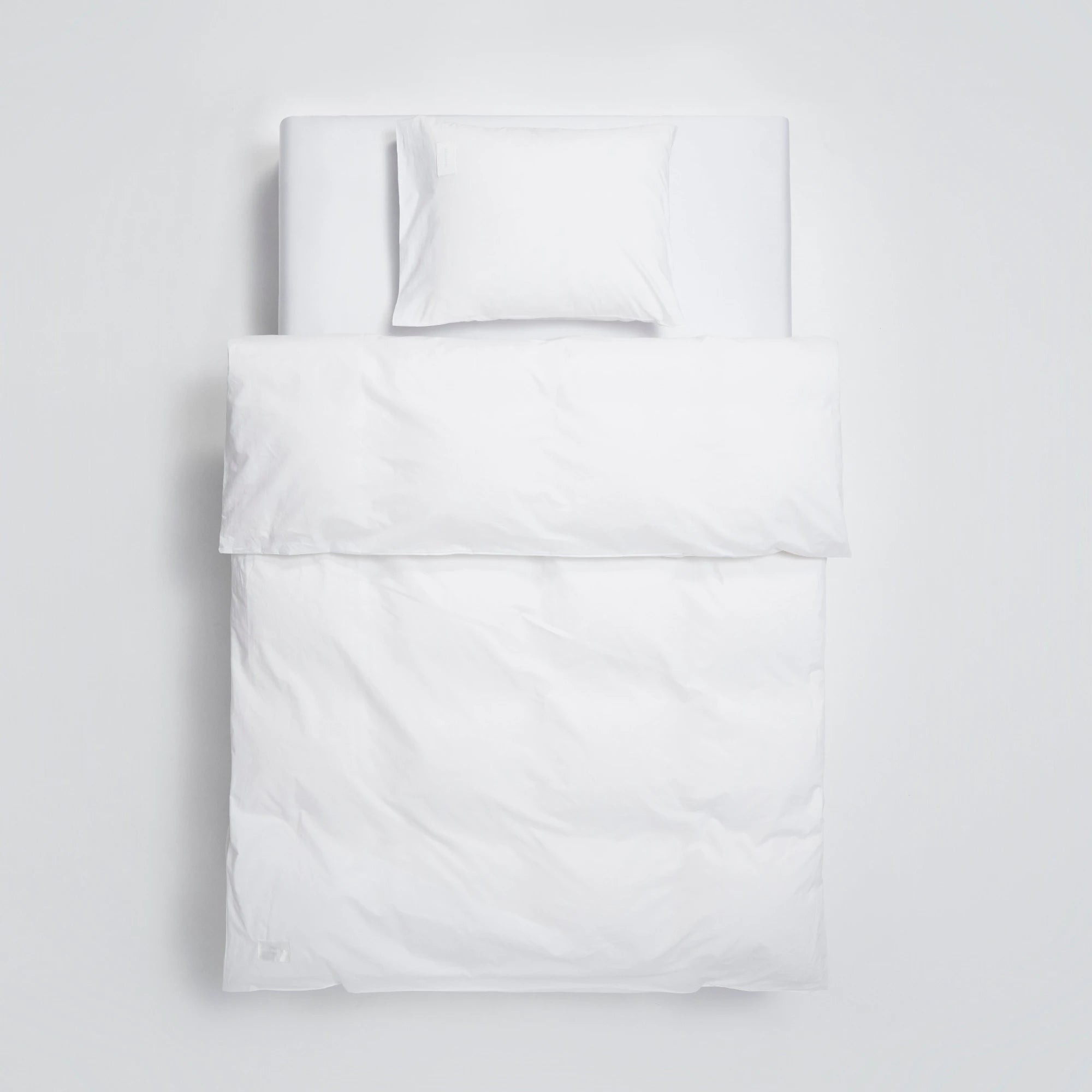 Pure Poplin Pillow Case - White