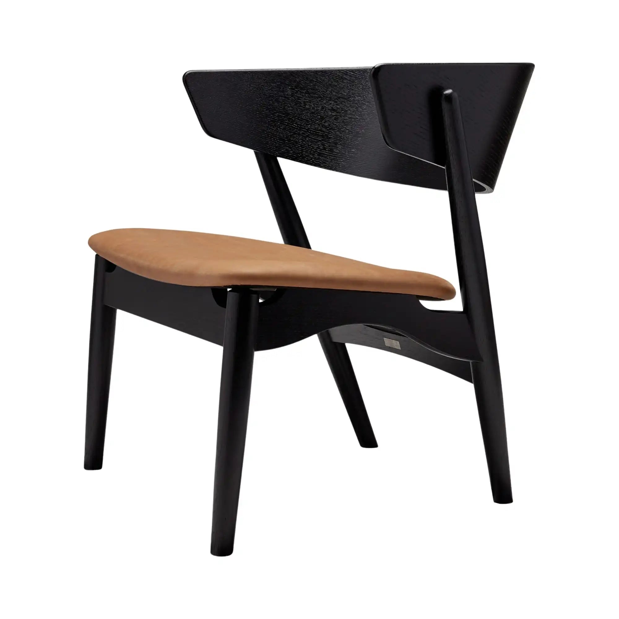 No 7 Lounge Chair in sophisticated charcoal gray fabric with adjustable headrest