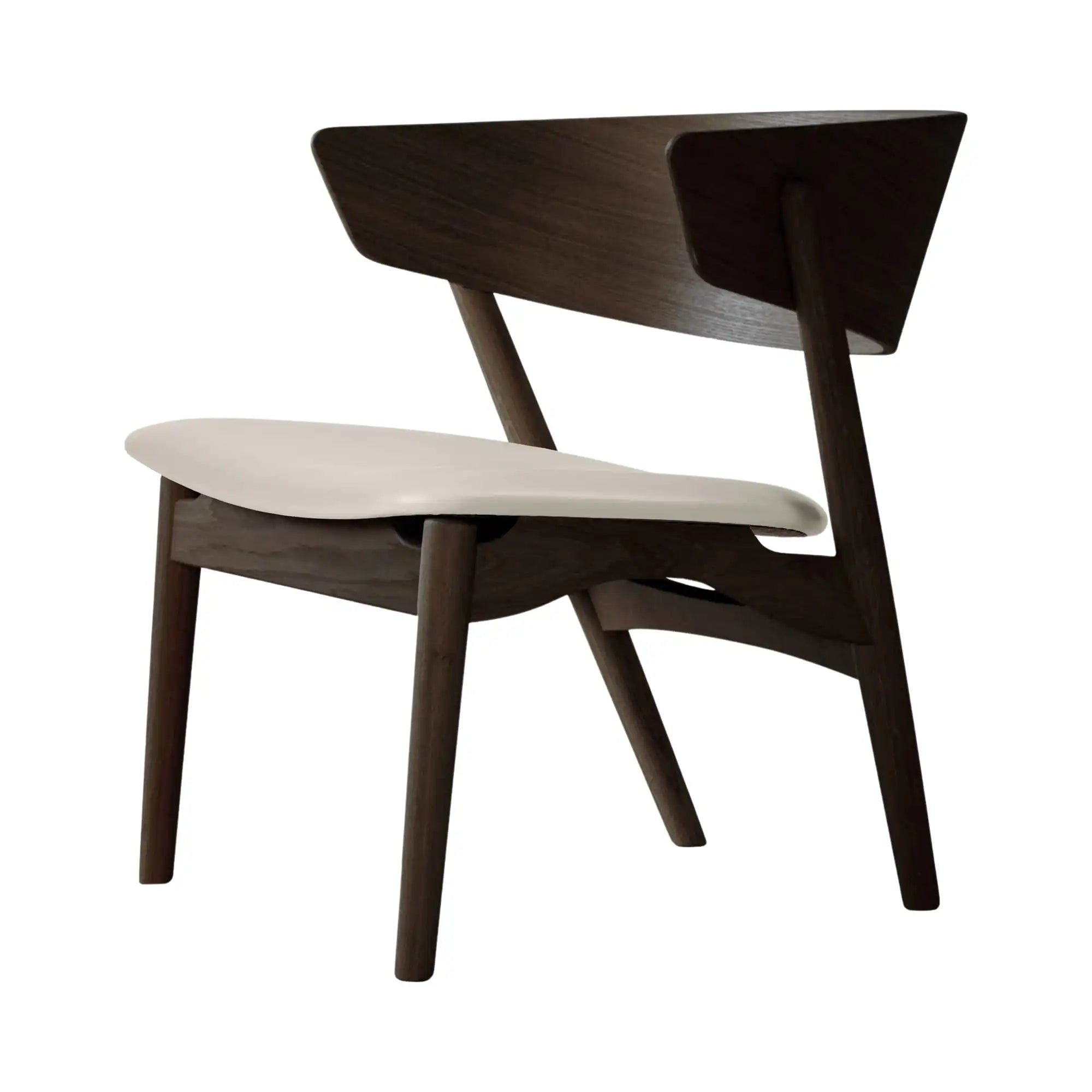 Contemporary No 7 Lounge Chair with wide seat and armrests for comfort